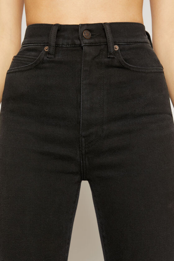 Acne Studios - Super high-rise skinny jeans - Washed Black