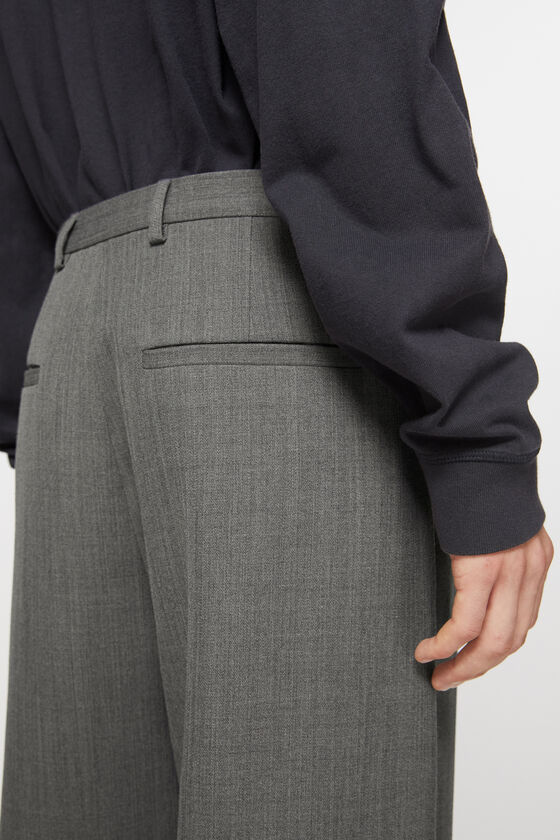 Acne Studios - Wool blend trousers - Grey Melange