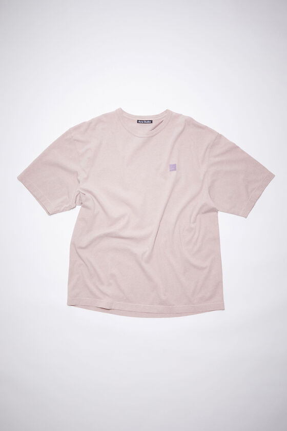 Acne Studios - Crew neck t-shirt - Violet pink melange