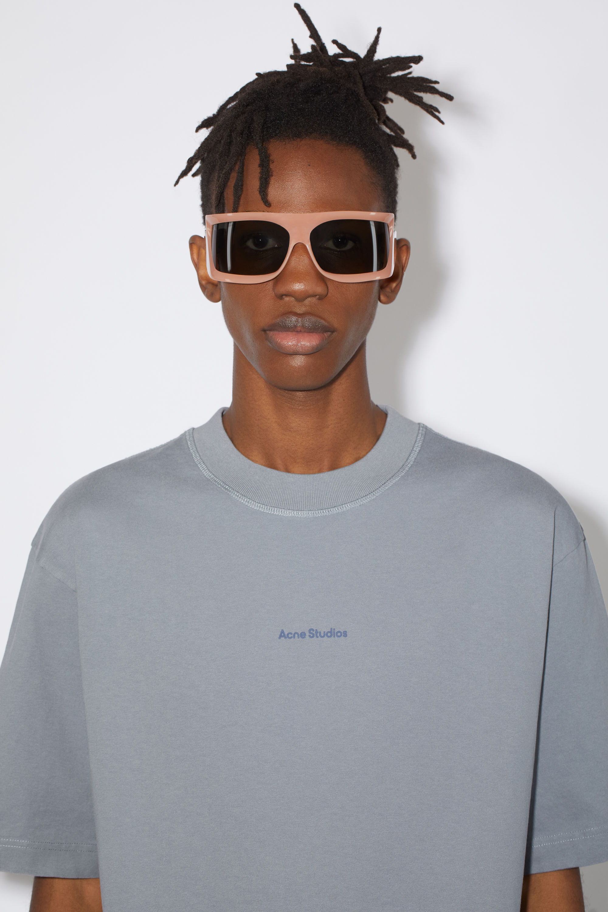 Acne Studios - ロゴTシャツ - スチールグレー