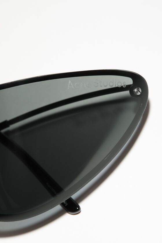 ACNE STUDIOS Auggi D-Frame Stainless Steel Wrap-Around Sunglasses for Men