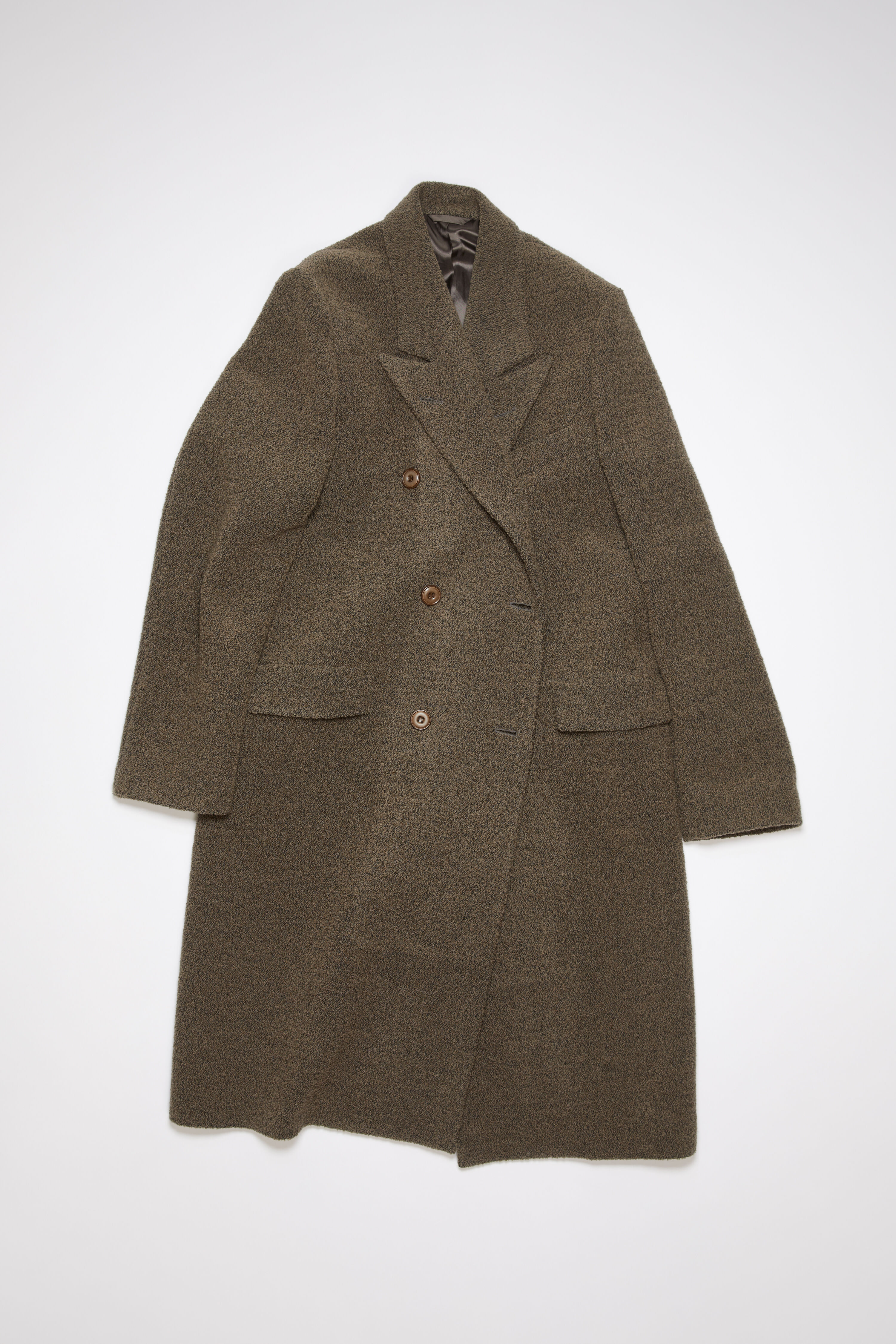 Acne Studios - Double-breasted wool coat - Taupe grey