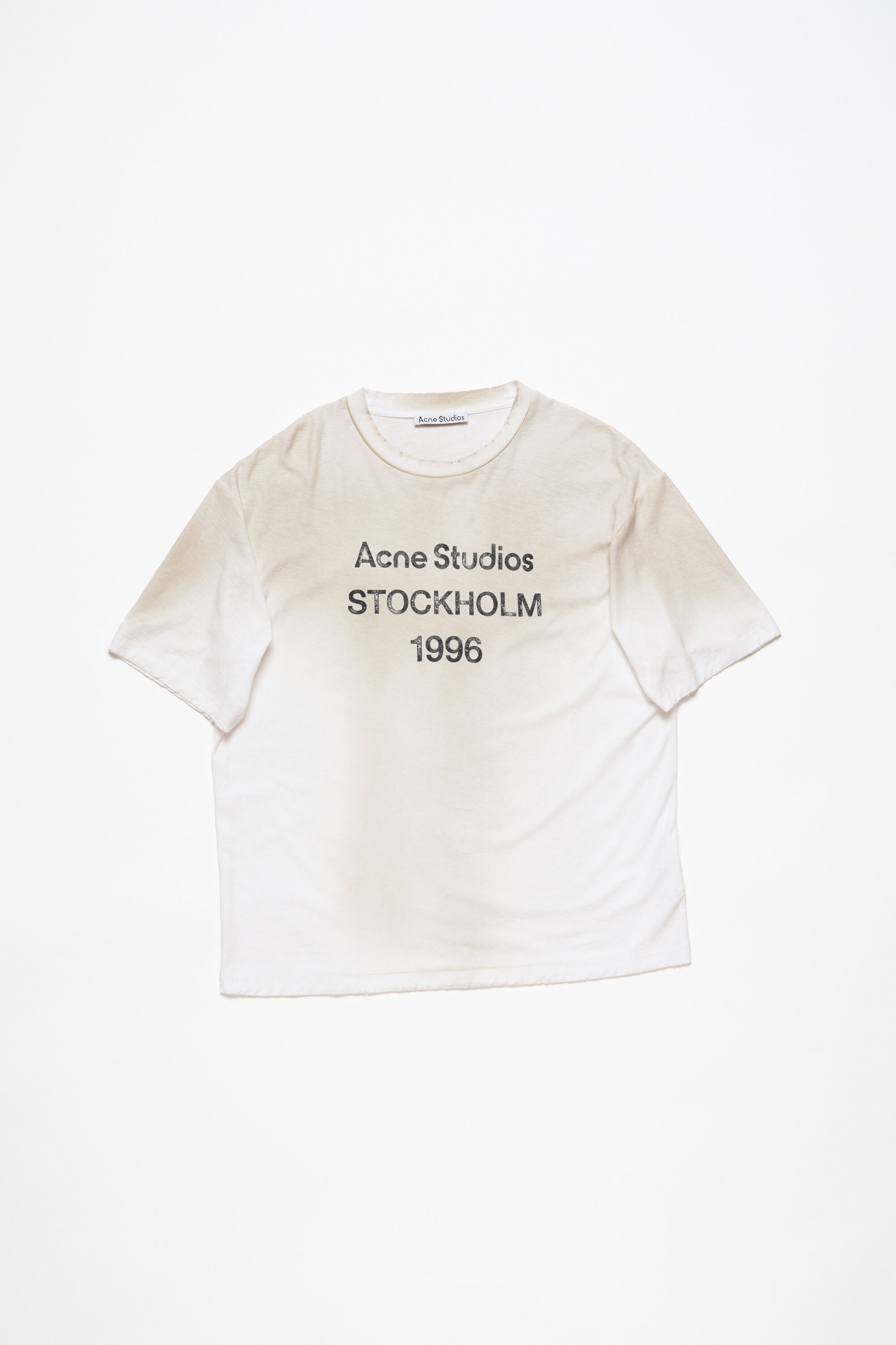 Acne Studios - ロゴTシャツ - リラックスフィット - フェイデッドブラック