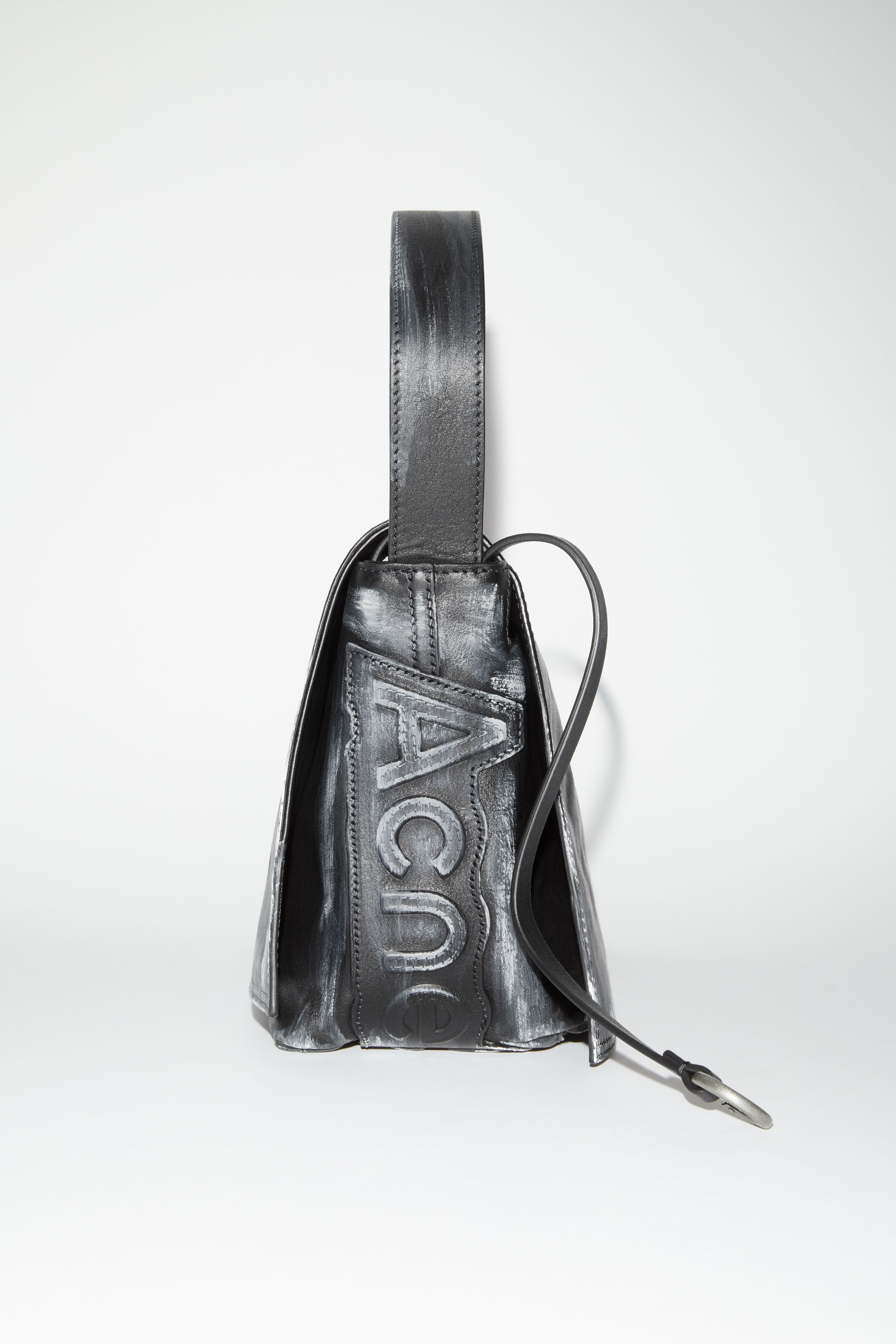 Acne Studios - Leather shoulder bag - Black