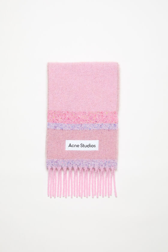 Acne Studios Fransen-Schal mit Logo