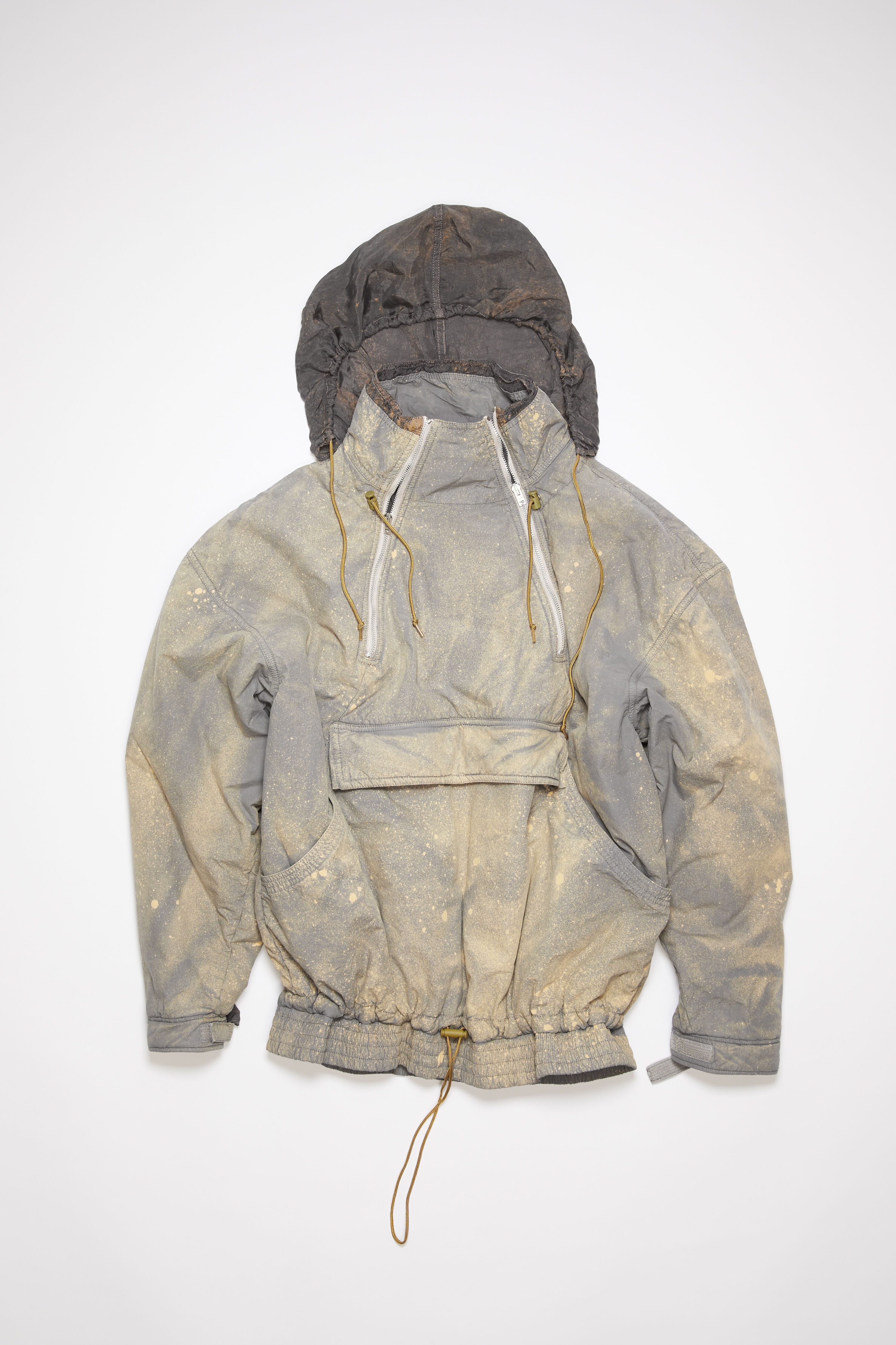 1/3 Zipper hooded jacket