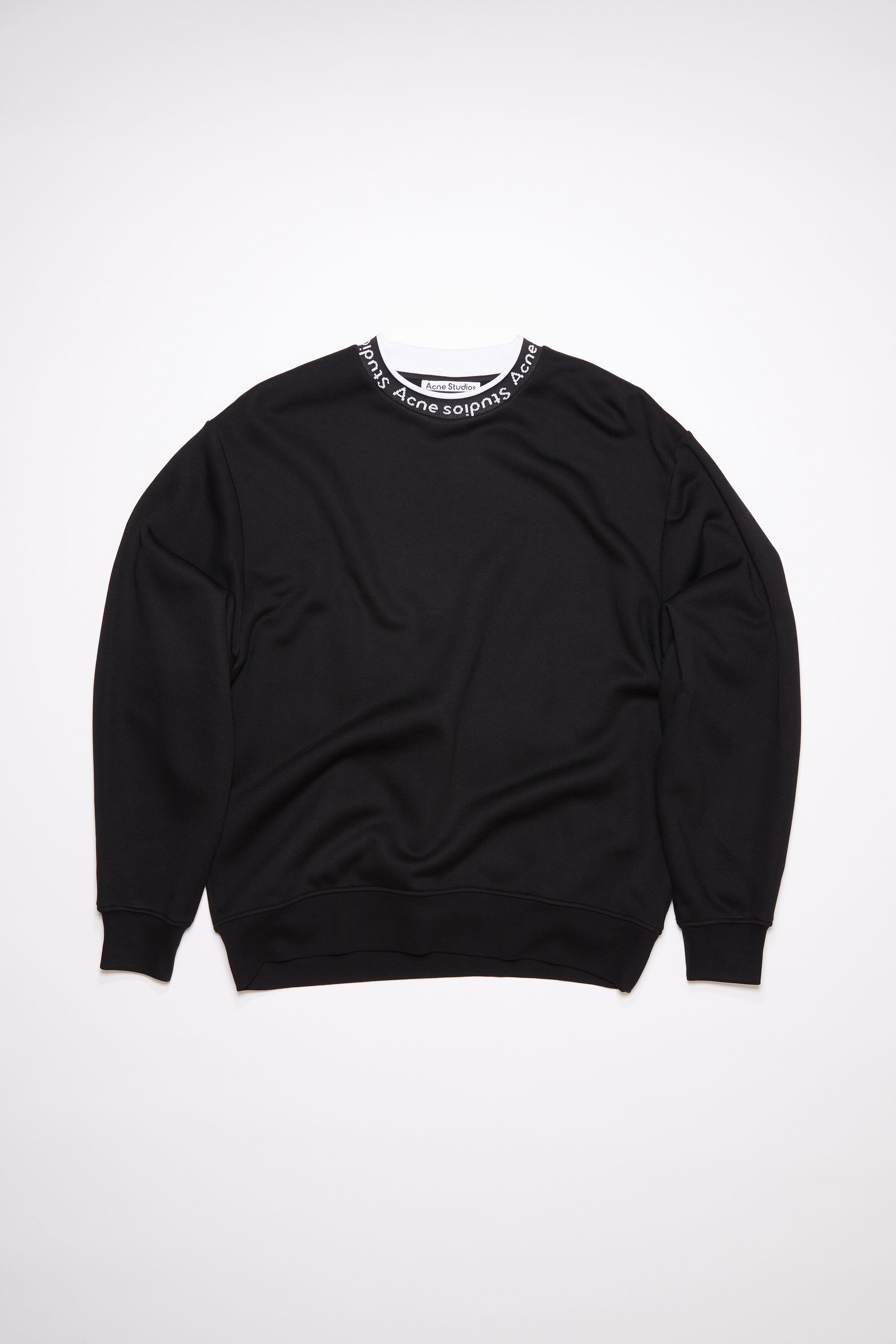 Acne Studios - Logo rib sweatshirt - Black