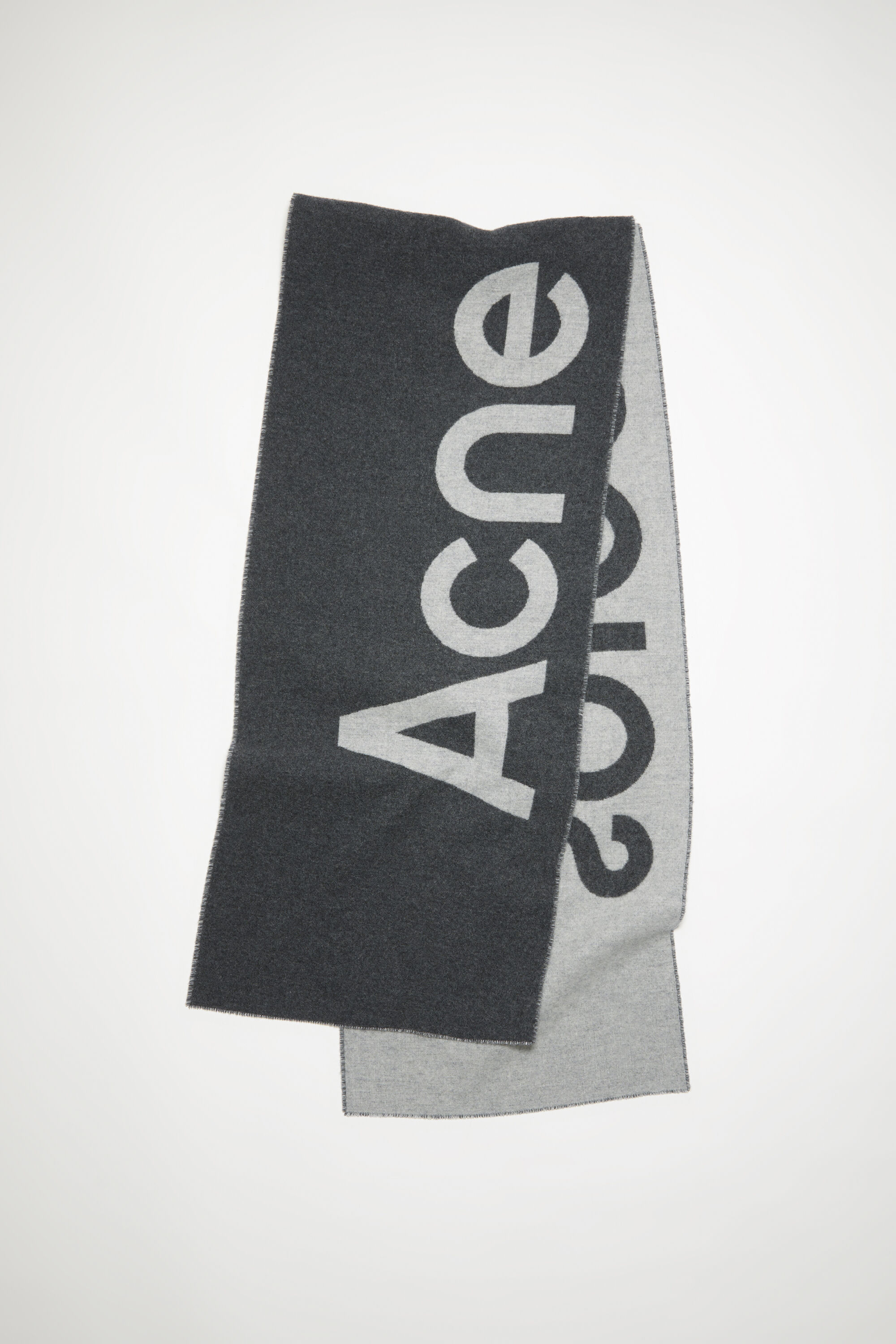 Acne Studios - ロゴジャカードスカーフ - ブラック/ホワイト