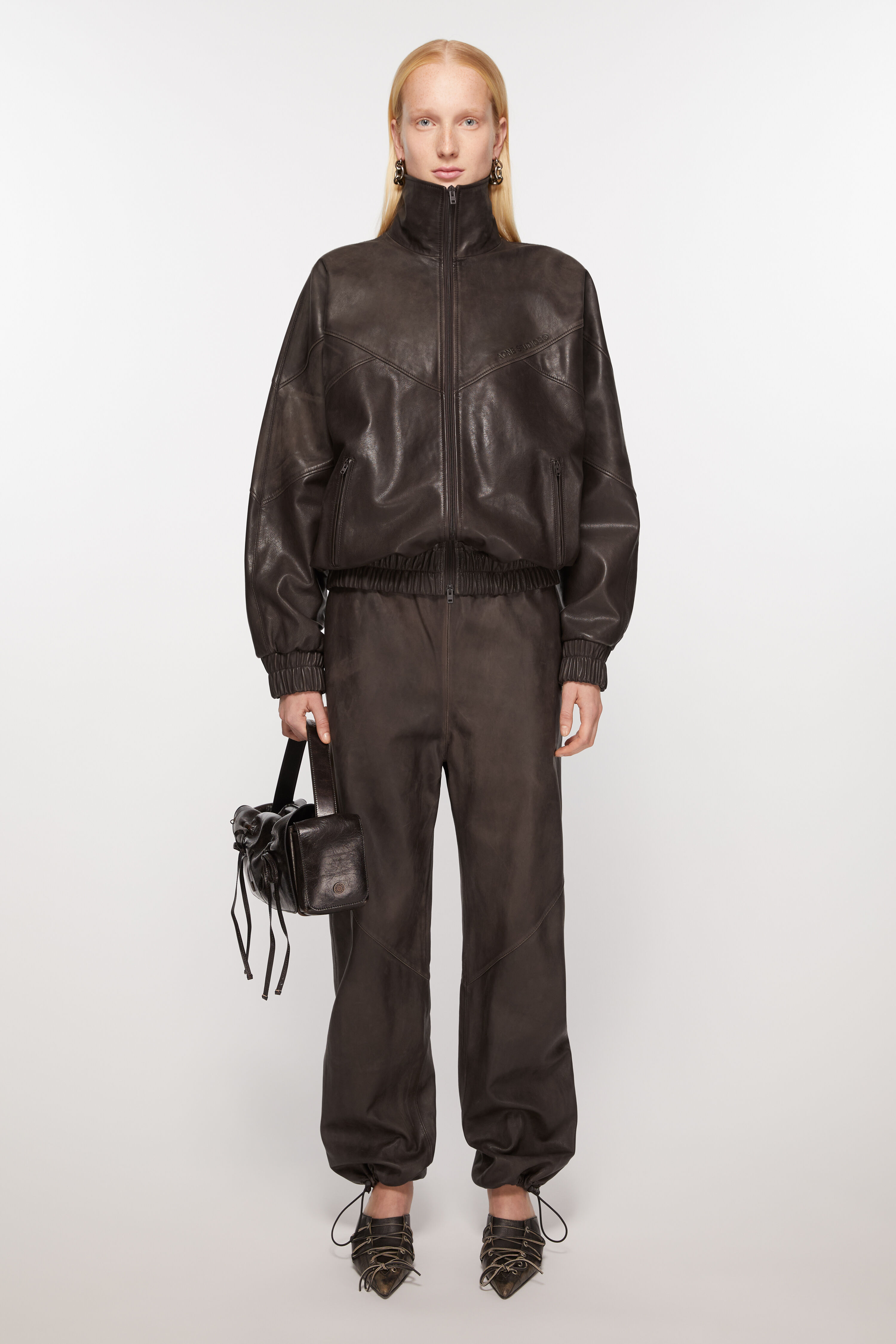 Acne Studios - Leather jacket - Brown
