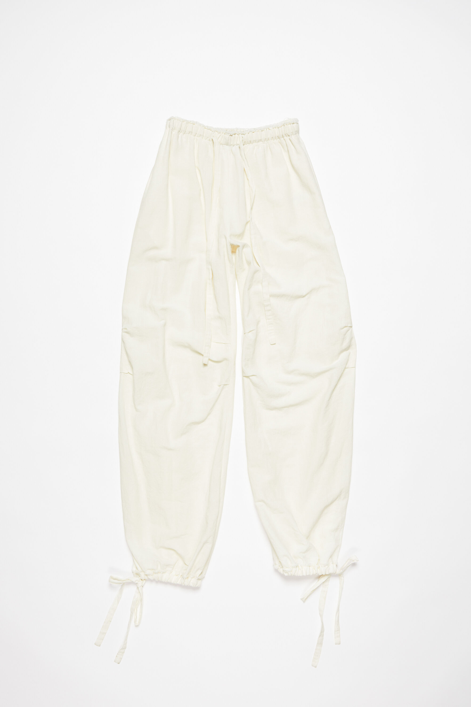 wybzd Women's High Waisted Baggy Cargo Casual Pants Drawstring Y2K Wide Leg  Boyfriend Pants Streetwear Trousers White M - Walmart.com