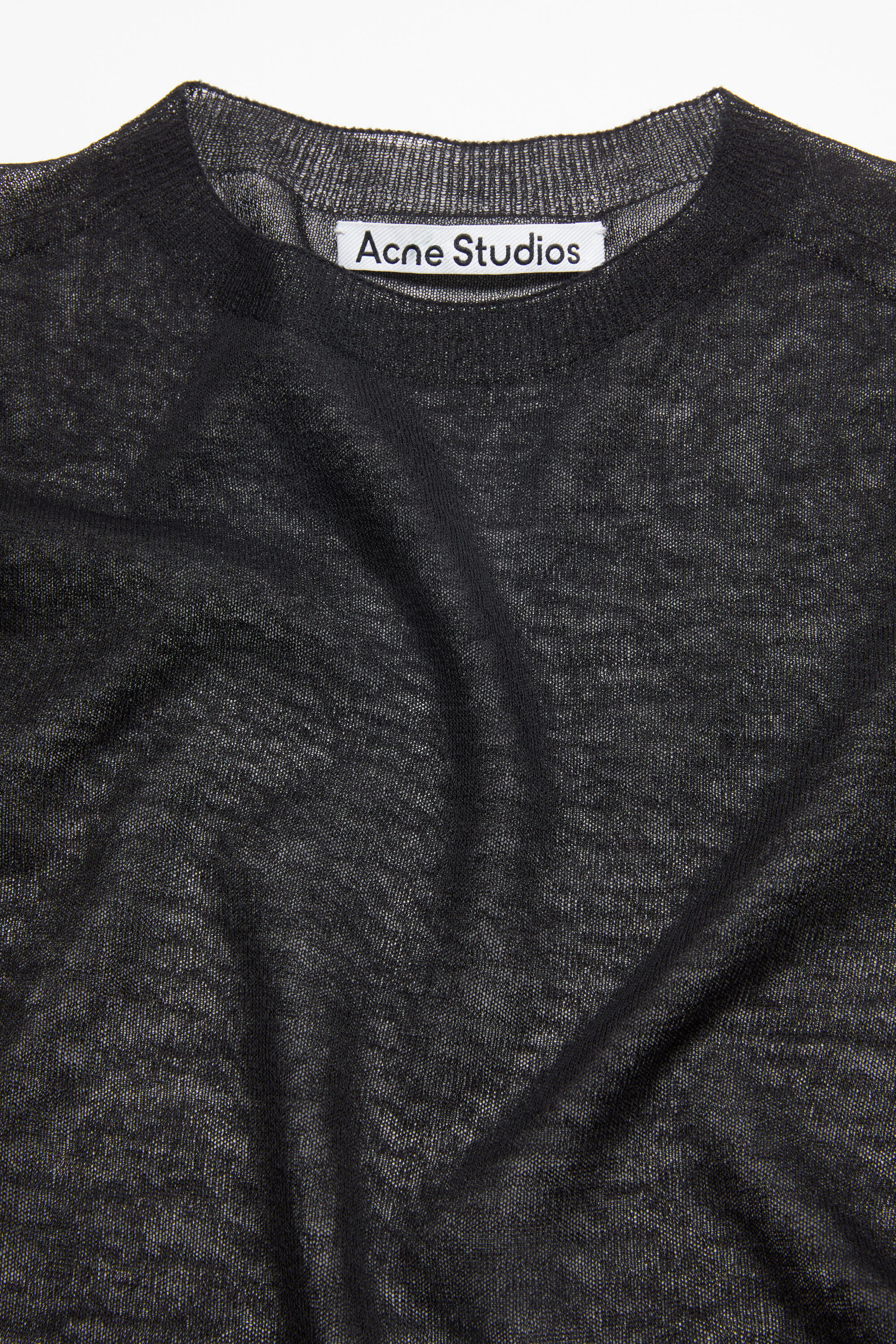 Acne Studios - Sheer knit t-shirt - Black