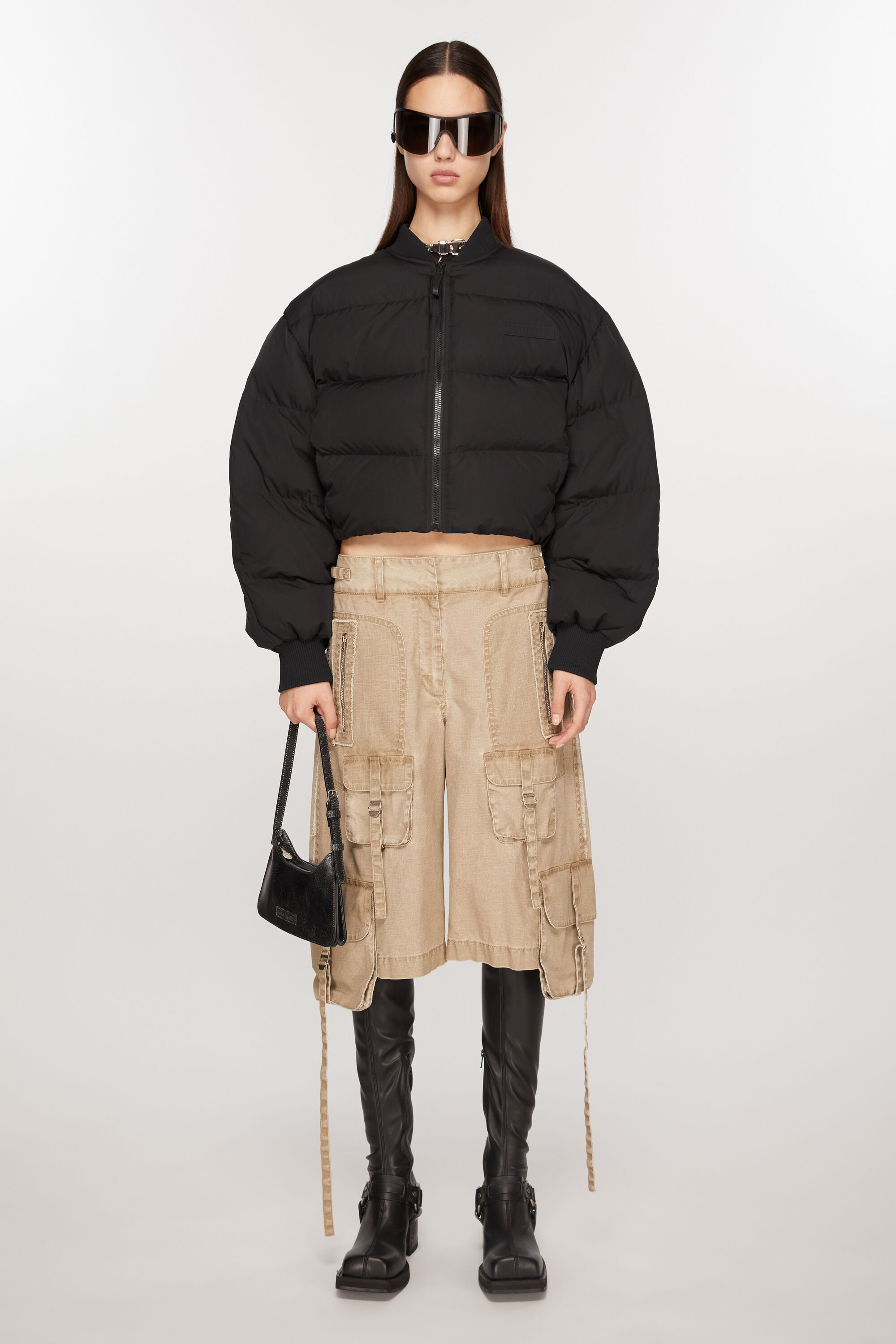 Acne Studios - Bomber puffer jacket - Washed Black