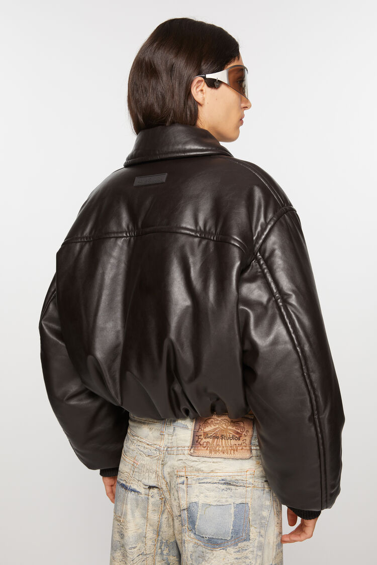Acne Studios - Coated bomber jacket - Dark brown