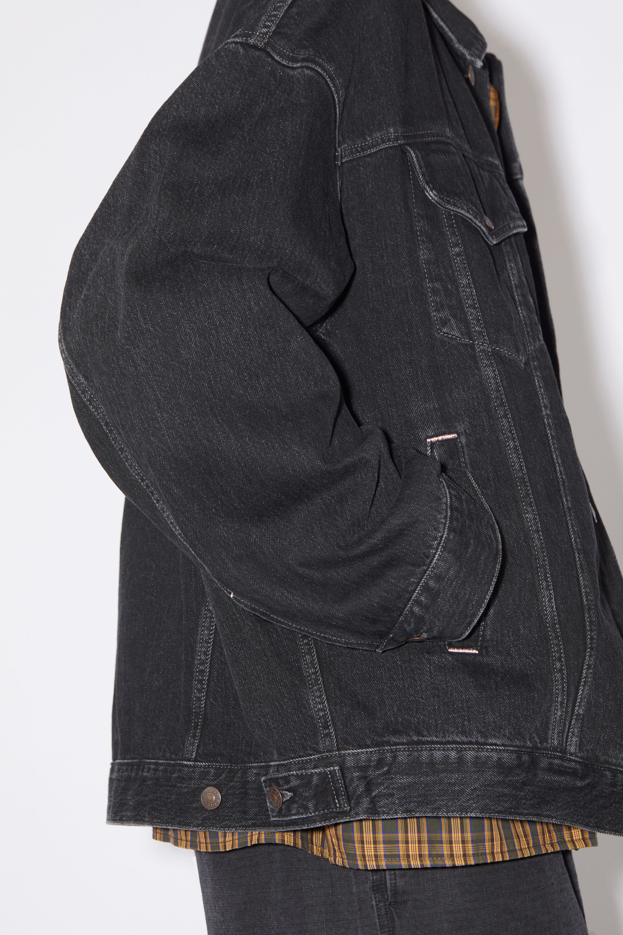 H&M Black Denim Jacket Men's Size Extra India | Ubuy