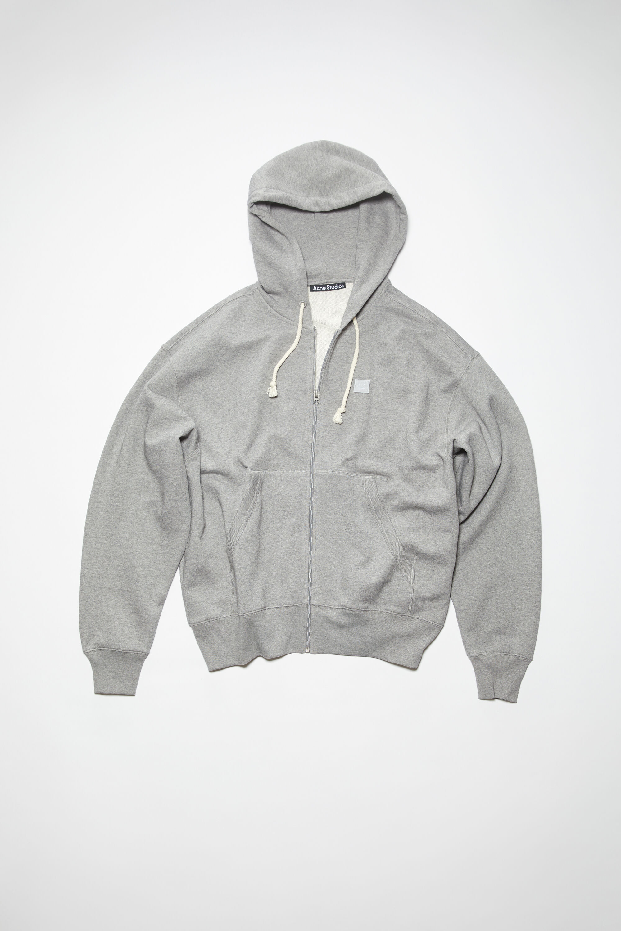 Acne Studios - Hooded zip sweater - Light Grey Melange