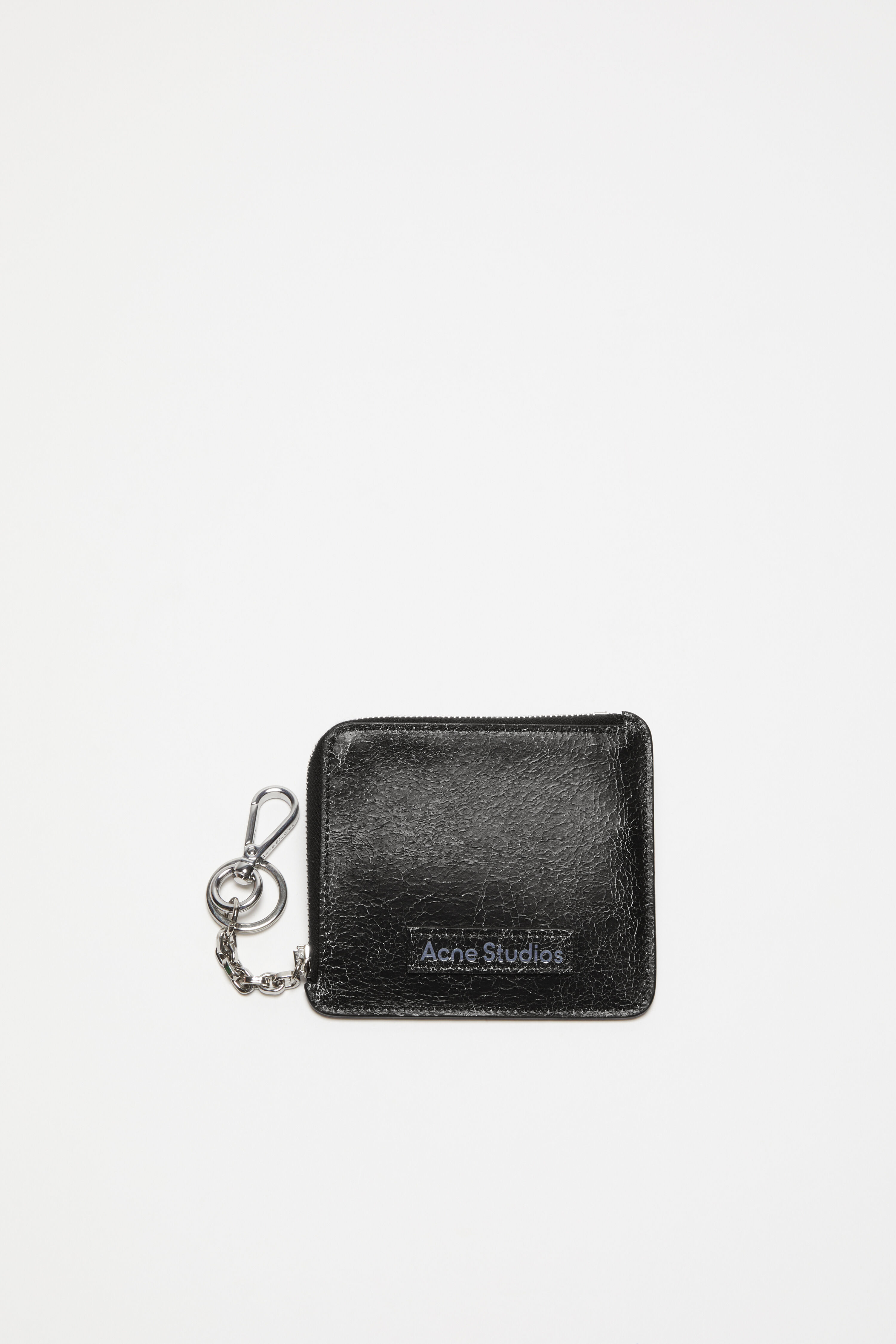 Zip leather wallet