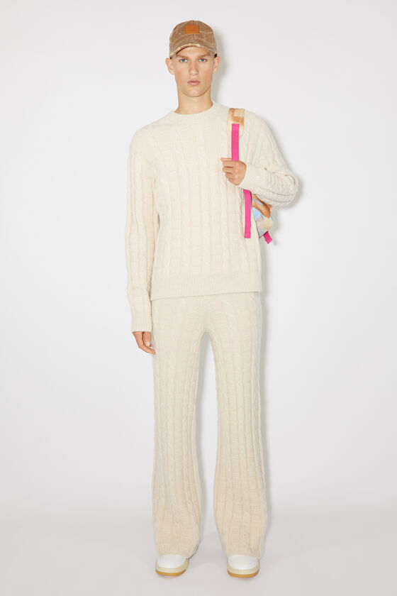 Cable-knit Pants