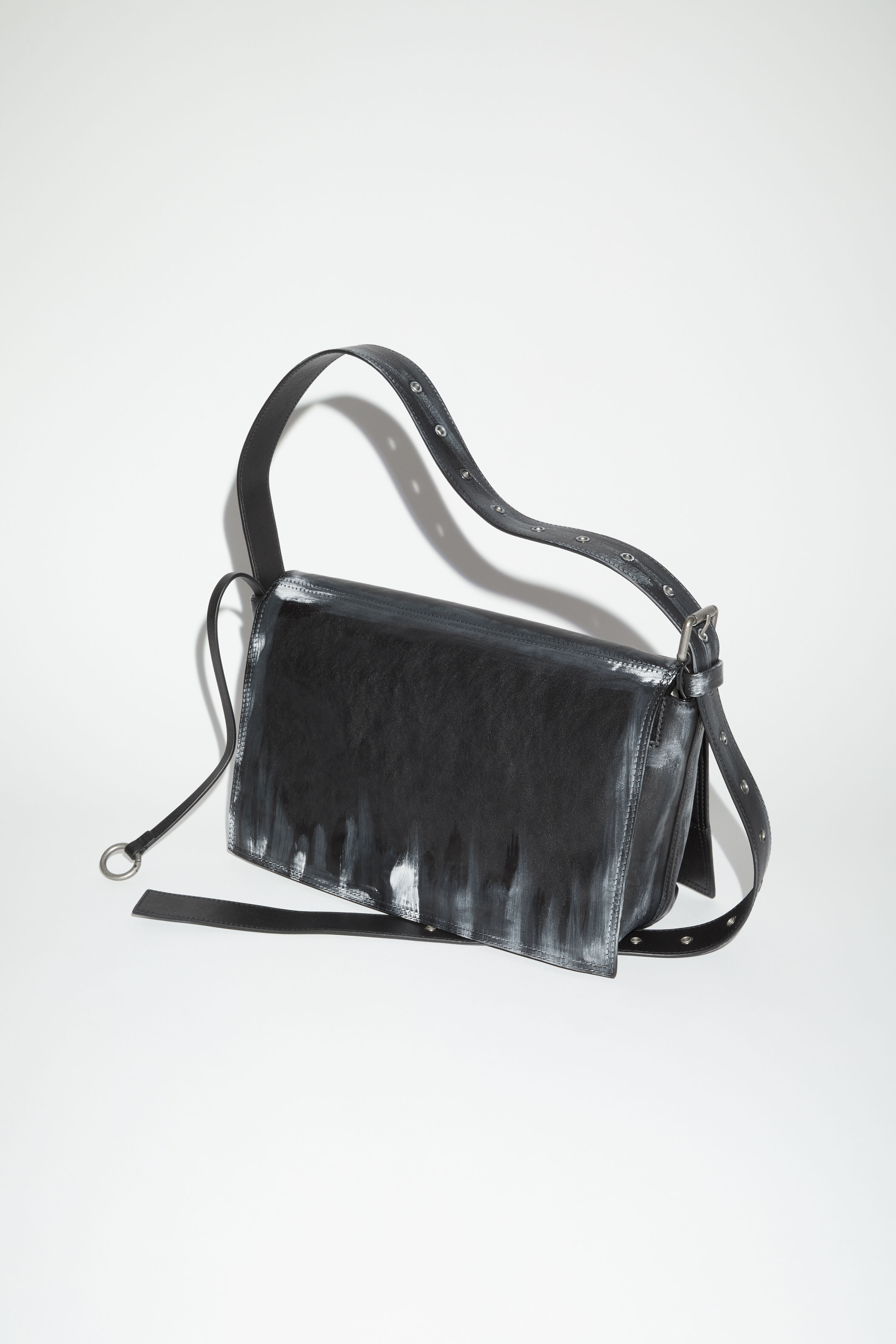 Acne Studios - Leather shoulder bag - Black
