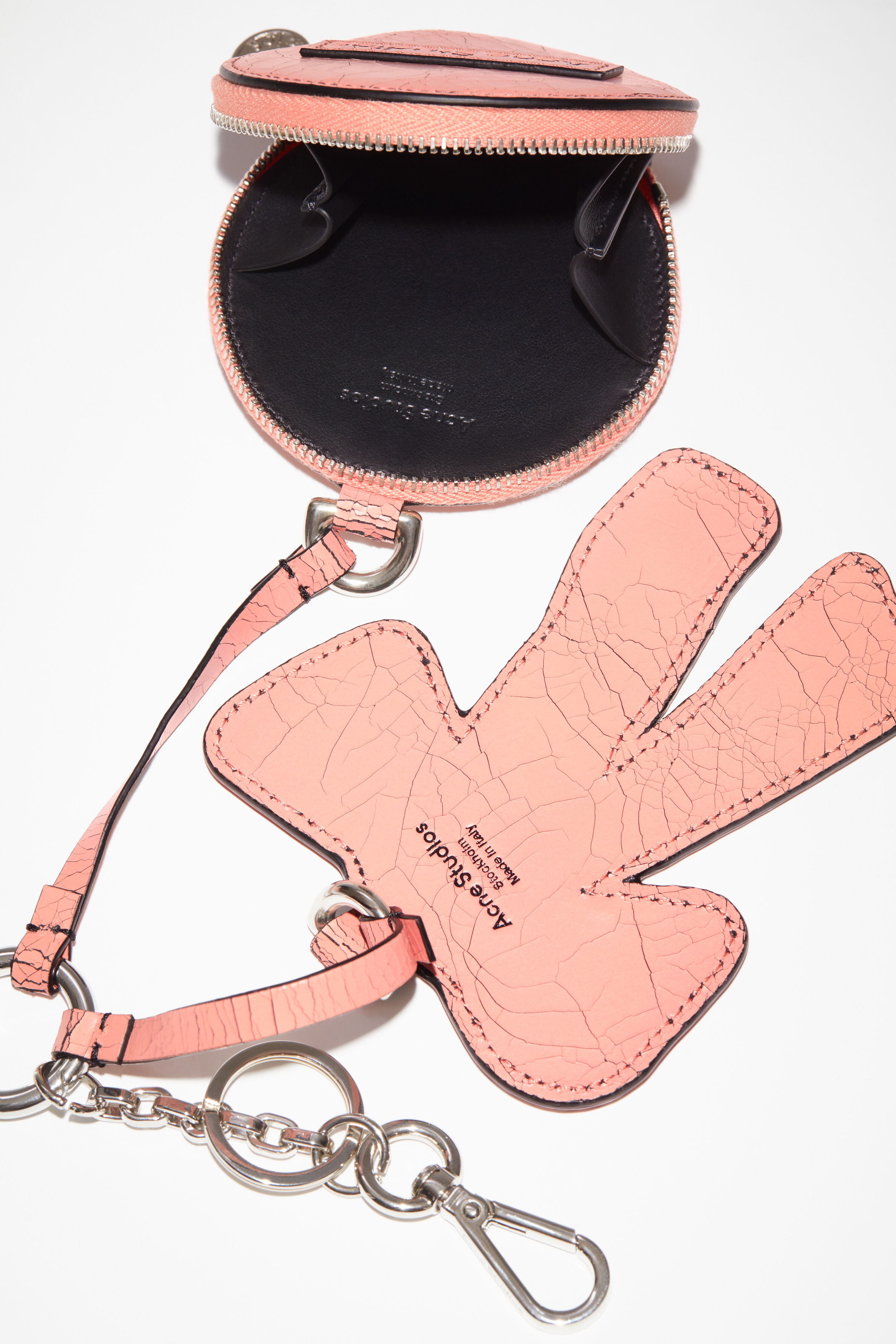 Acne Studios - Coin wallet and bow mirror - Salmon pink