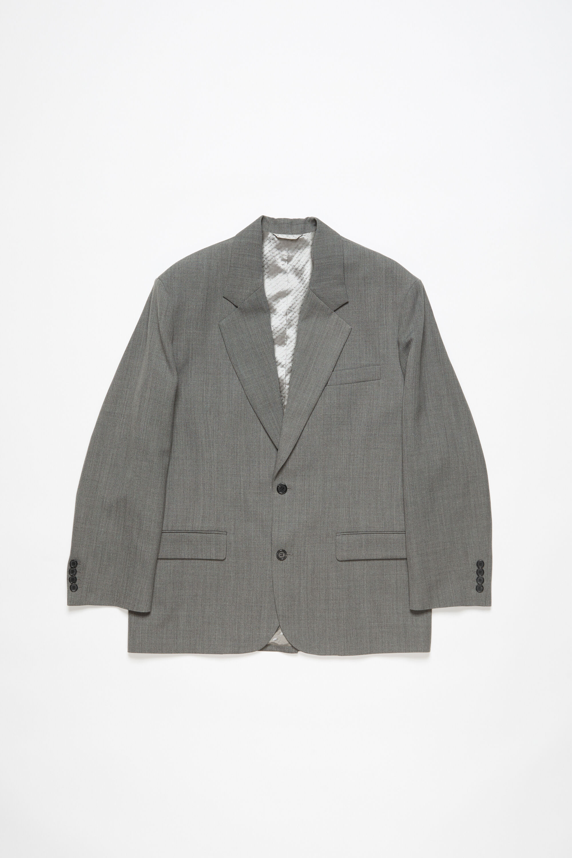 Acne Studios - Relaxed fit suit jacket - Grey Melange