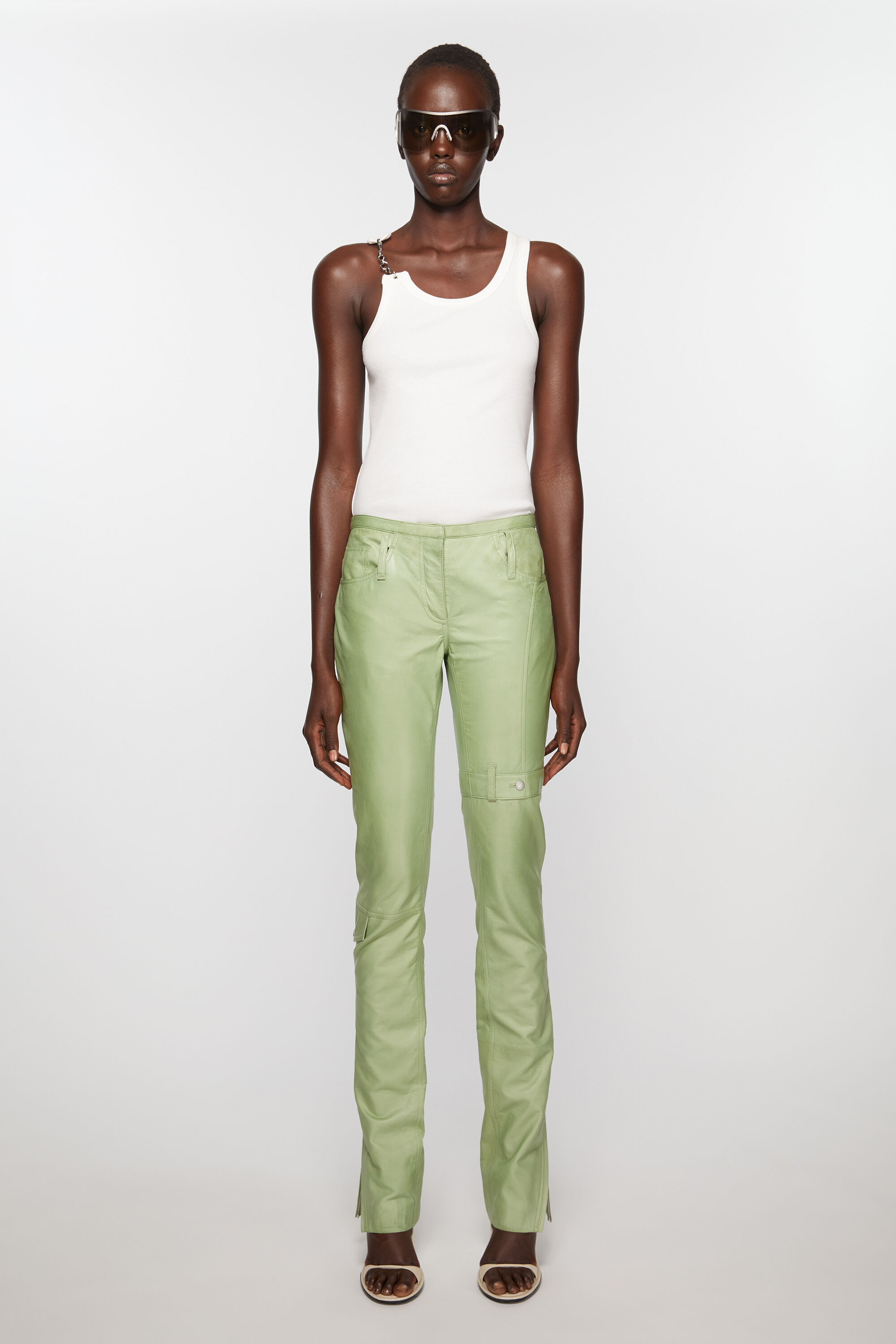 2pcs Womens Korean Fashion Chiffon Shirt Tops Slim Cropped Pants Trousers  Suits | eBay