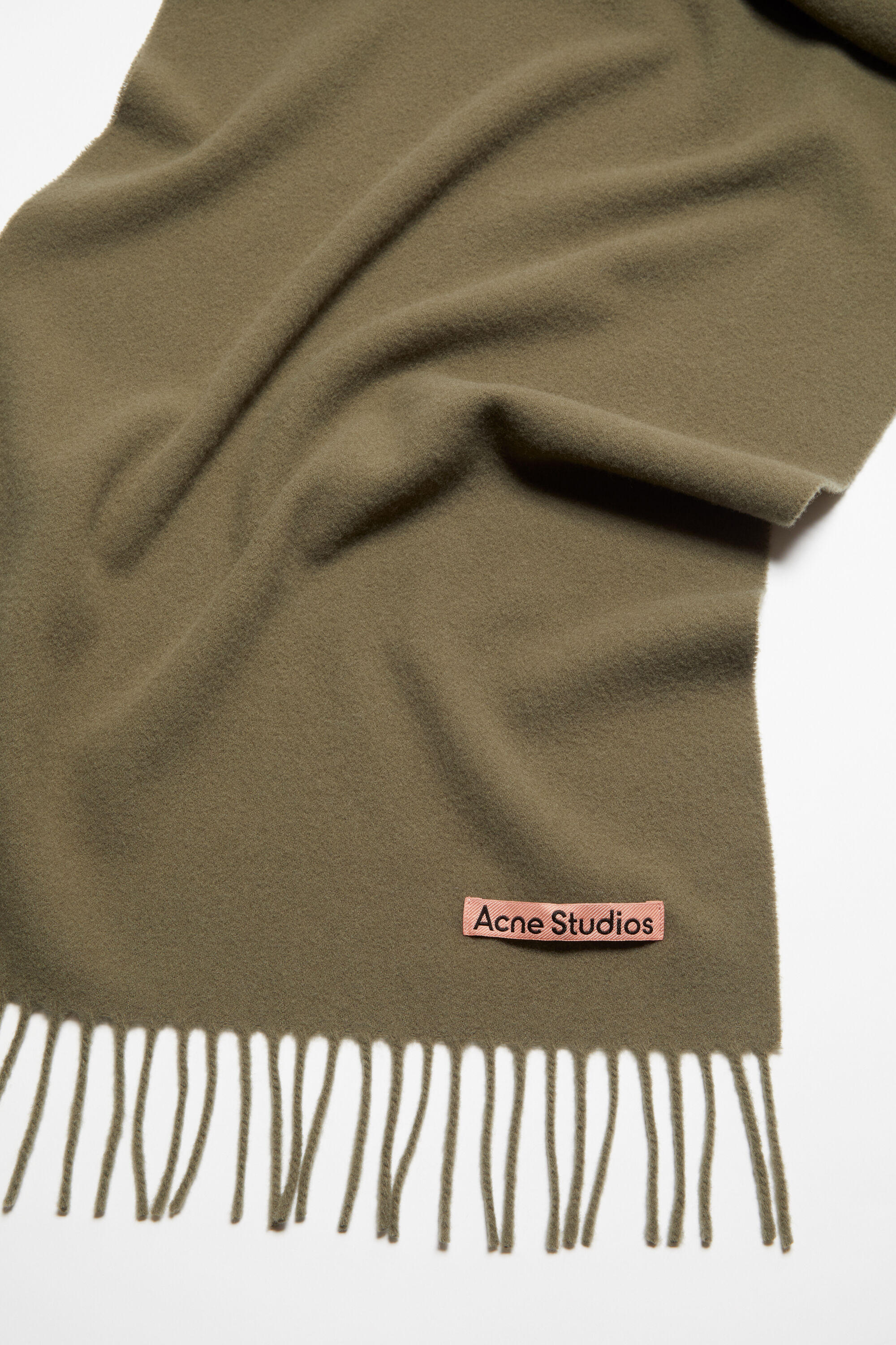 Fringe wool scarf - Narrow