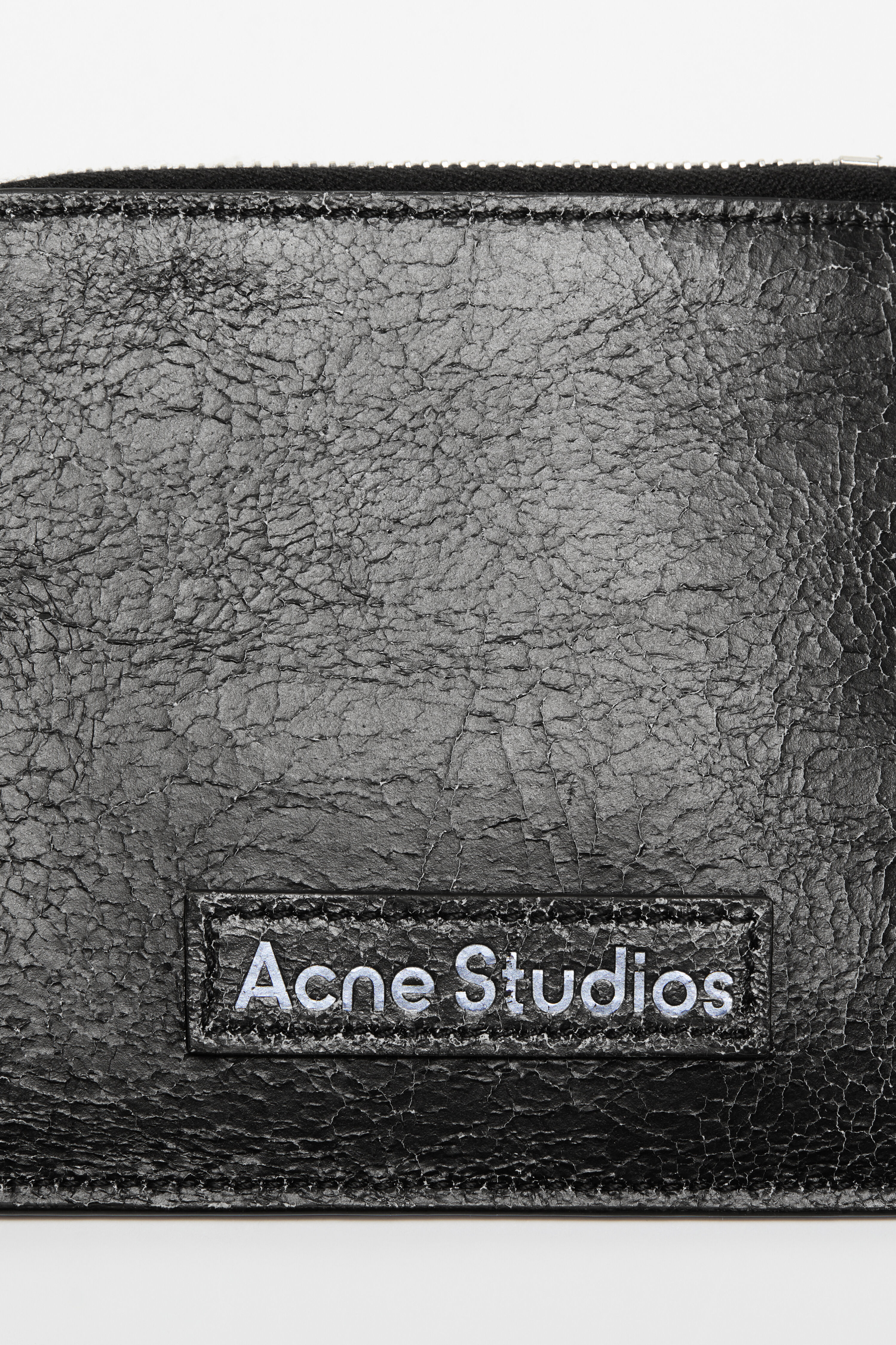 Acne Studios - ジップレザーウォレット - ブラック