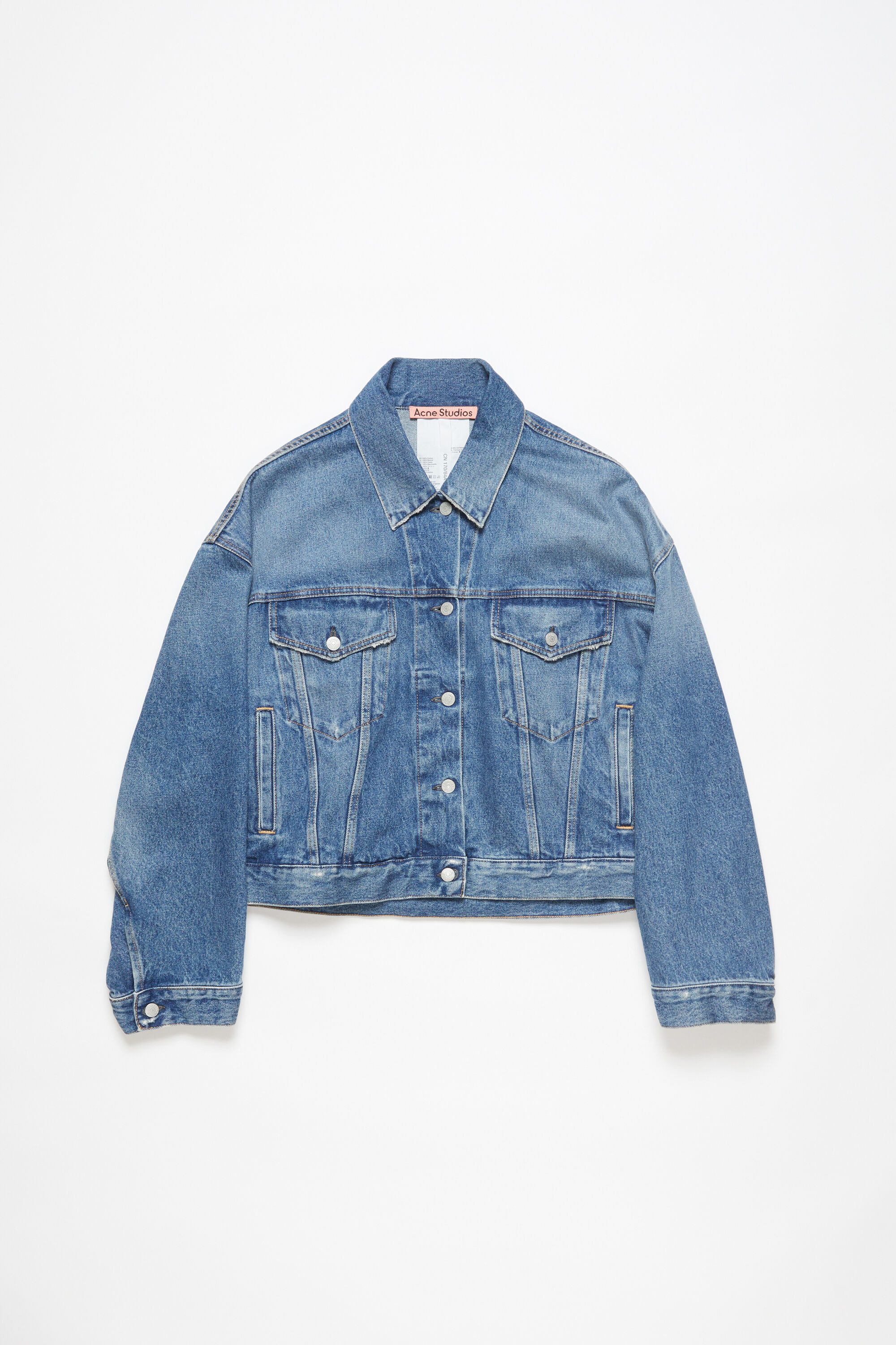 ASOS DESIGN cropped denim jacket in light wash with rips - ShopStyle