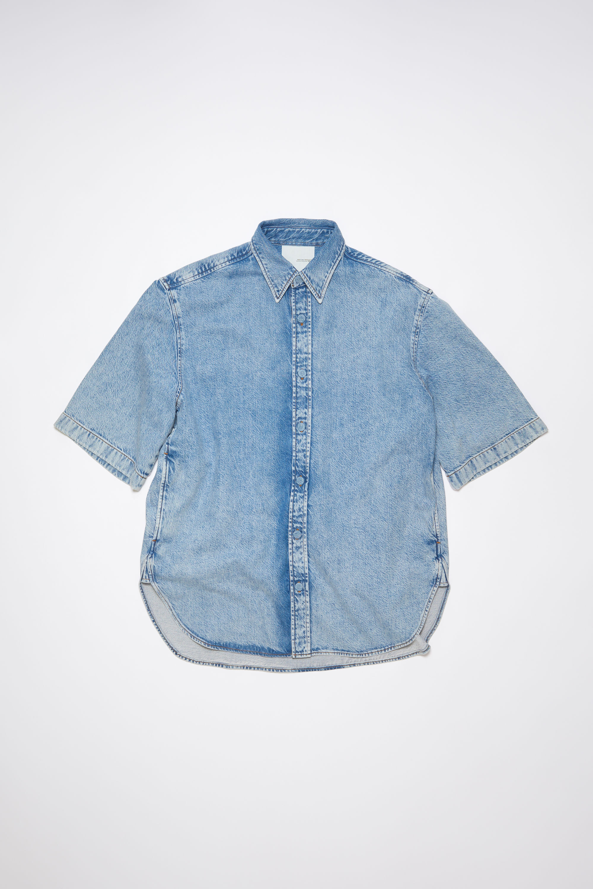 Acne Studios - Denim button-up shirt - Indigo blue