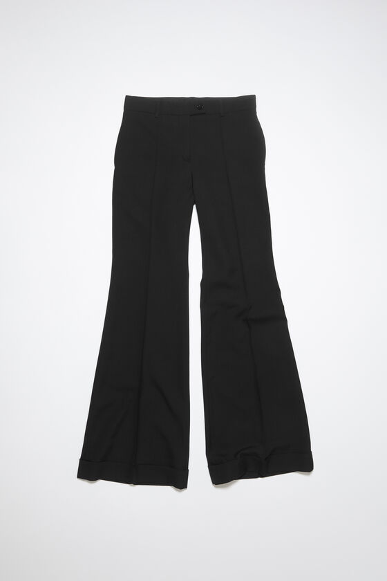 Acne Studios Foldover Waist Pleated Recycled Polyester & Wool Wide