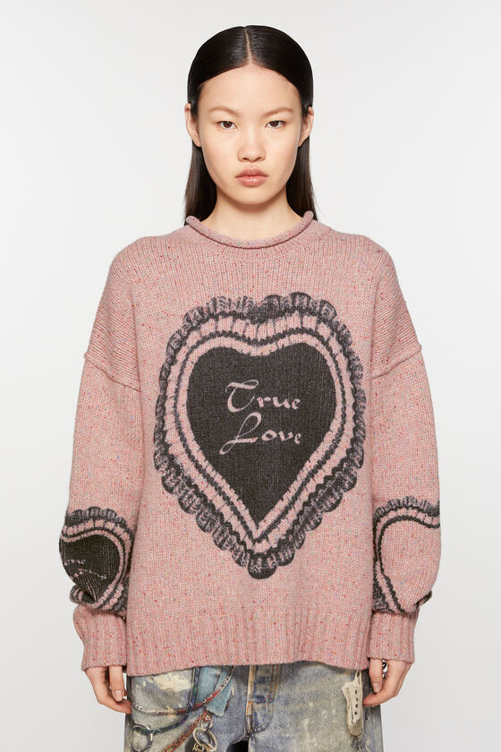 Acne Studios Bedruckter Pullover aus Wollmischung