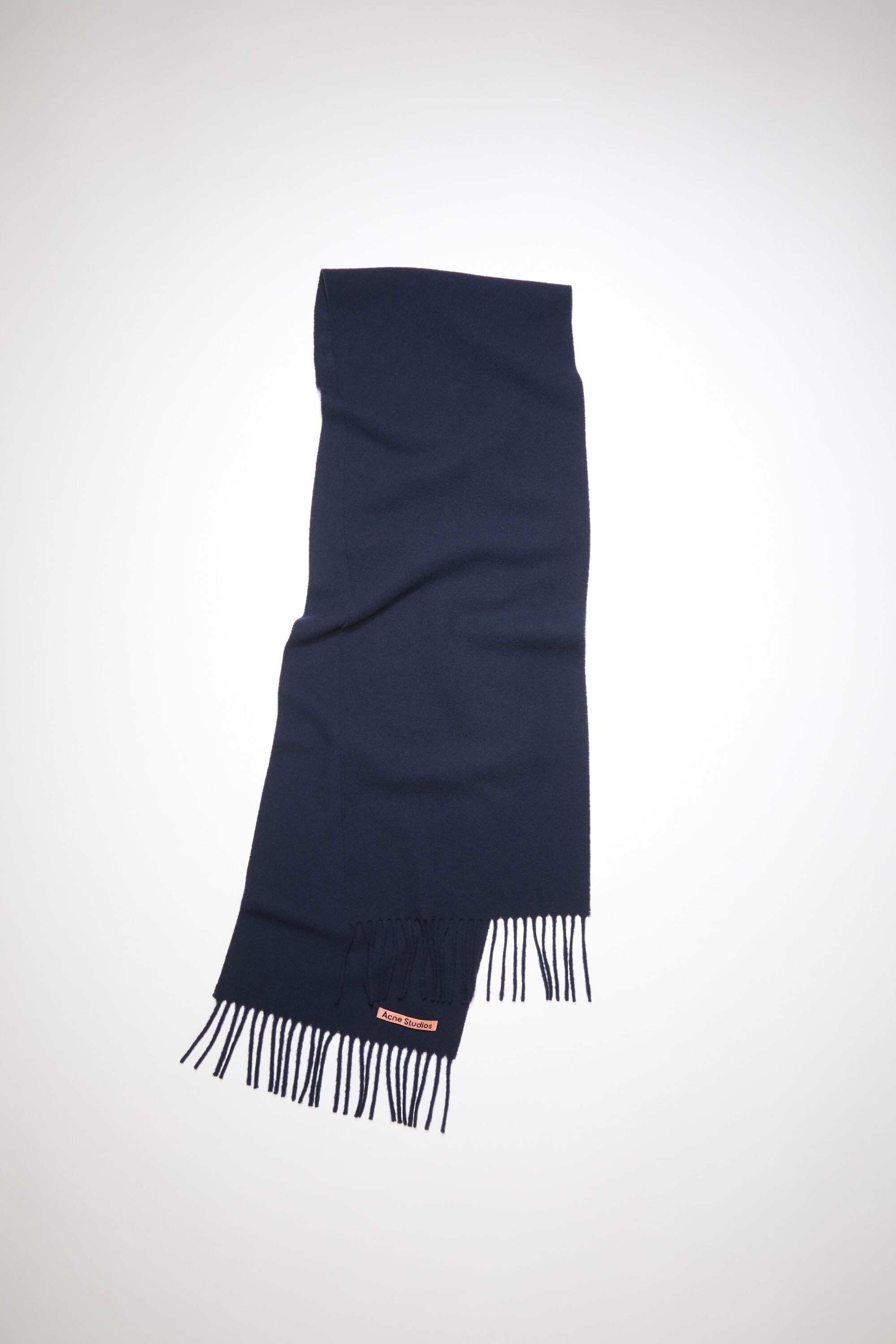 Fringe wool scarf - skinny