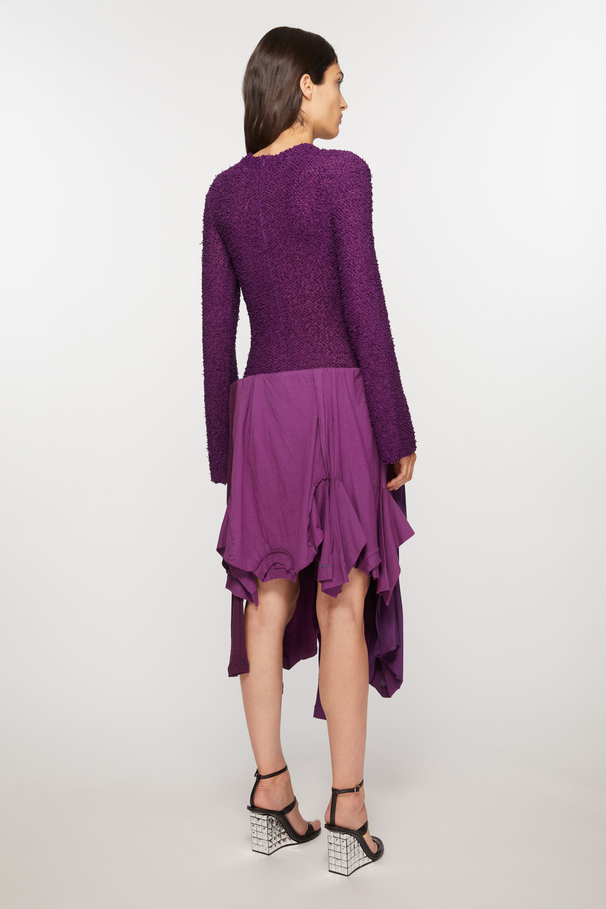 Acne Studios - Layered dress - Bright purple