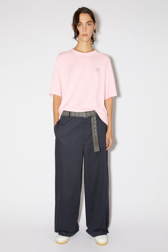 Acne Studios - Crew neck t-shirt - Relaxed fit - Light pink