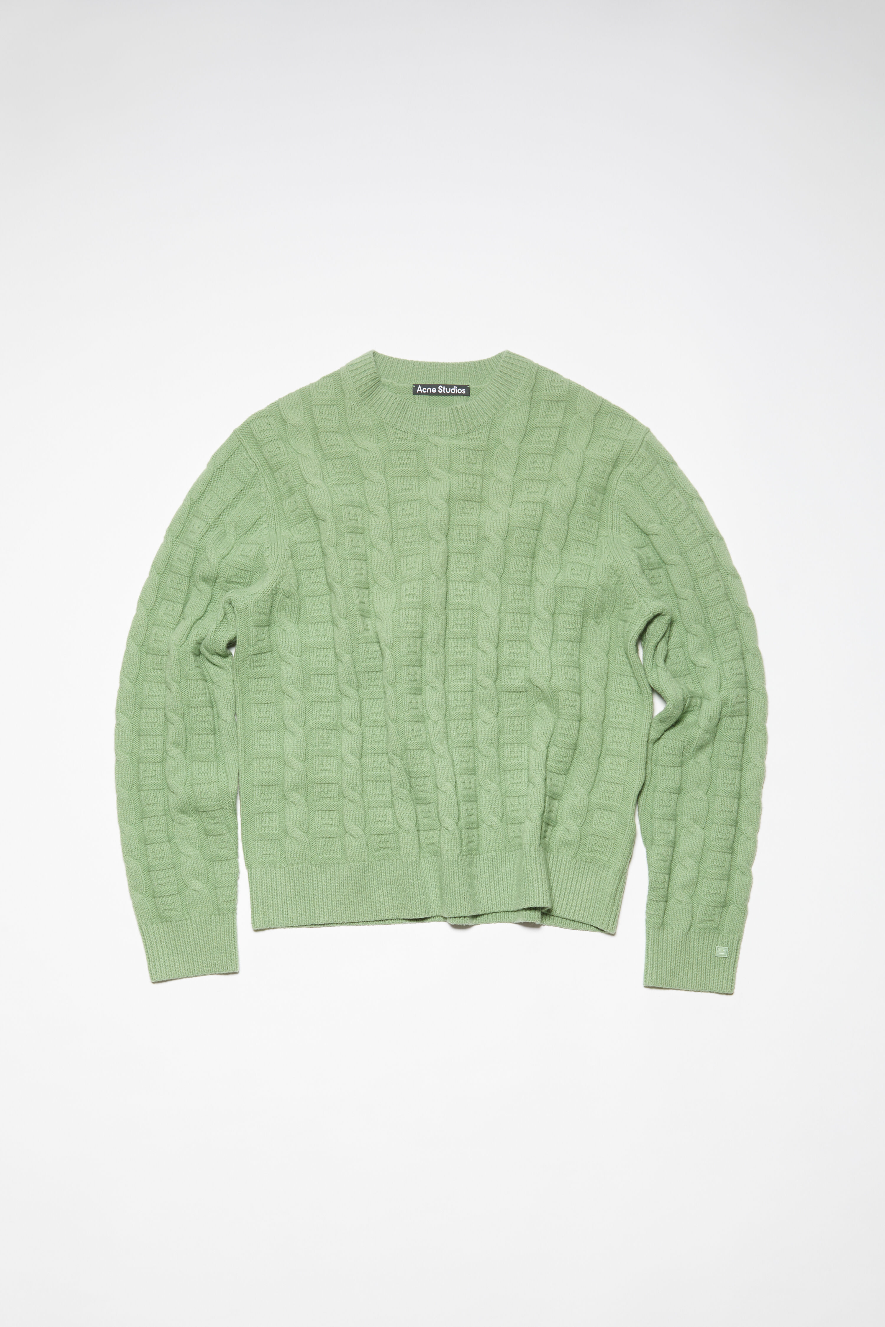 Acne Studios - Cable wool jumper - Sage green