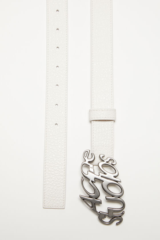 Logo Belt in White