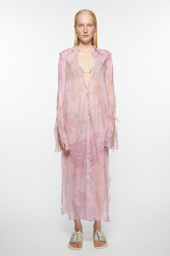 Acne Studios Bedrucktes Kleid aus Chiffon