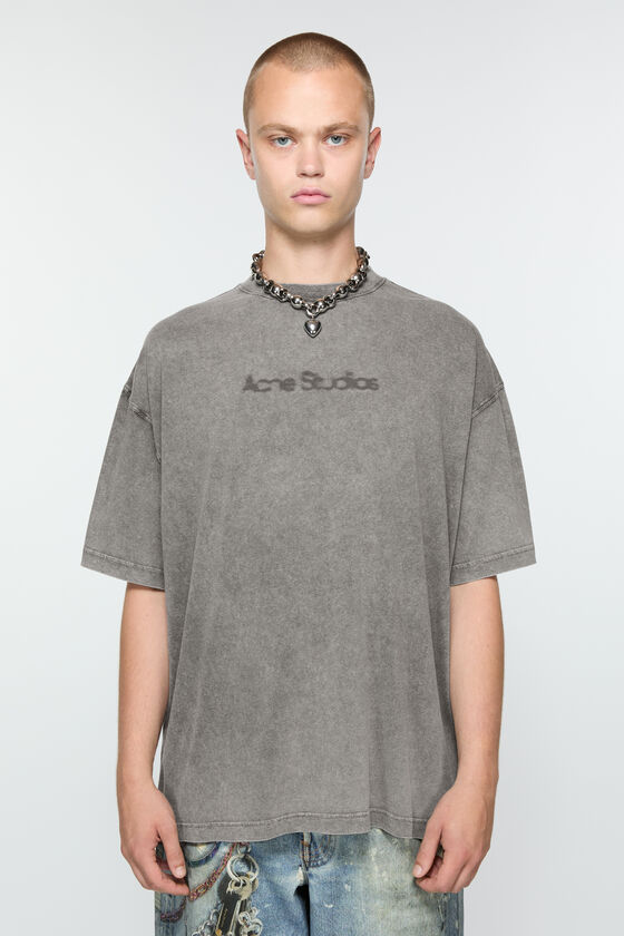 Acne Studios Verschwommenes Logo-T-Shirt - Entspannte Unisex-Passform