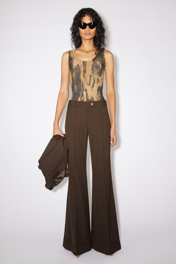 ULTRA SUEDE FLARE PANTS – Vivienne Tam Store