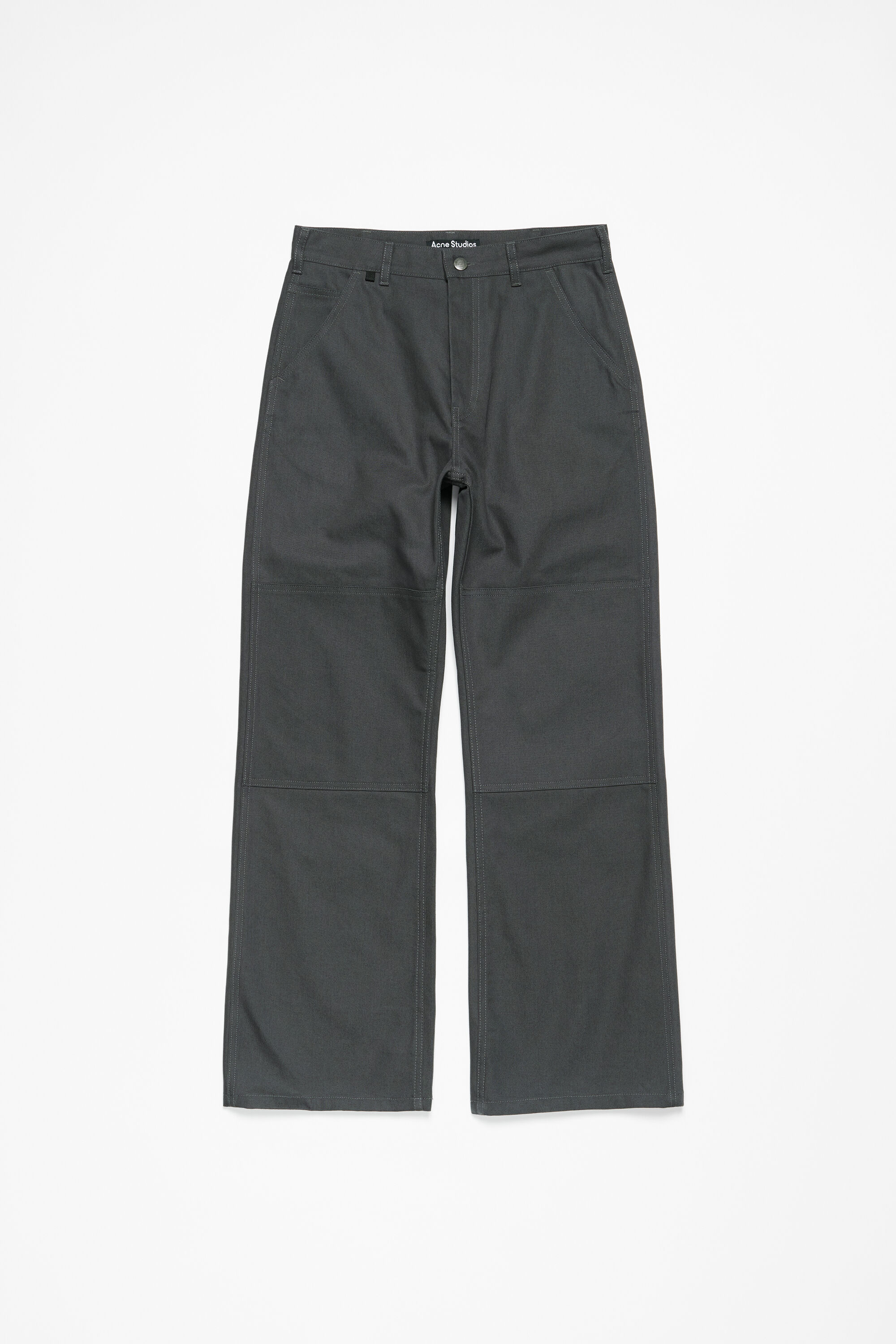 Patch canvas trousers
