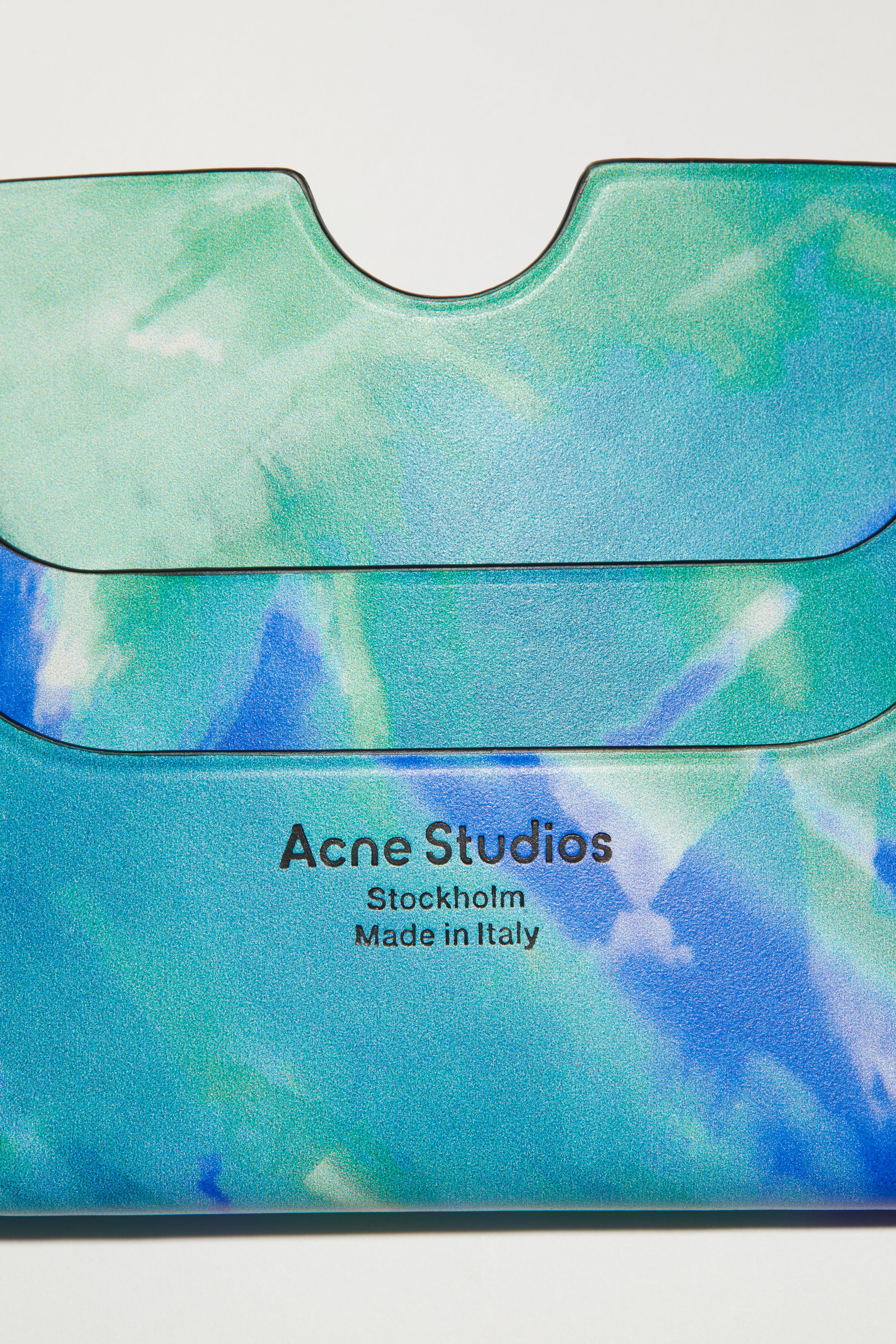 Acne Studios - カードホルダー - ブルー/グリーン