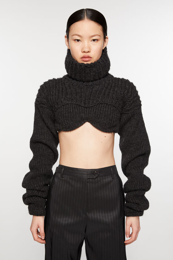 Acne Studios Cropped high neck knit Laufsteg-Show