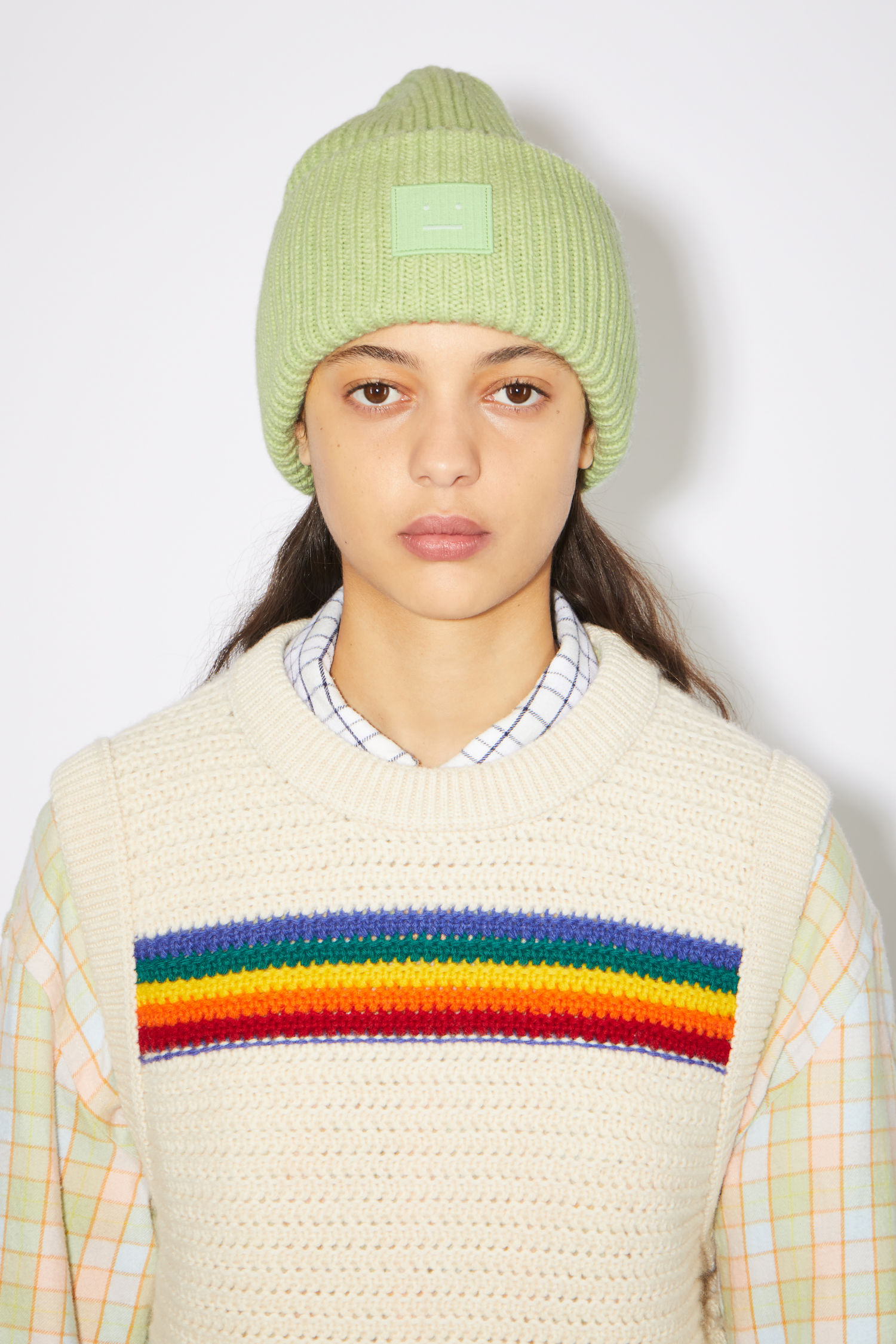 acne rib knit beanie