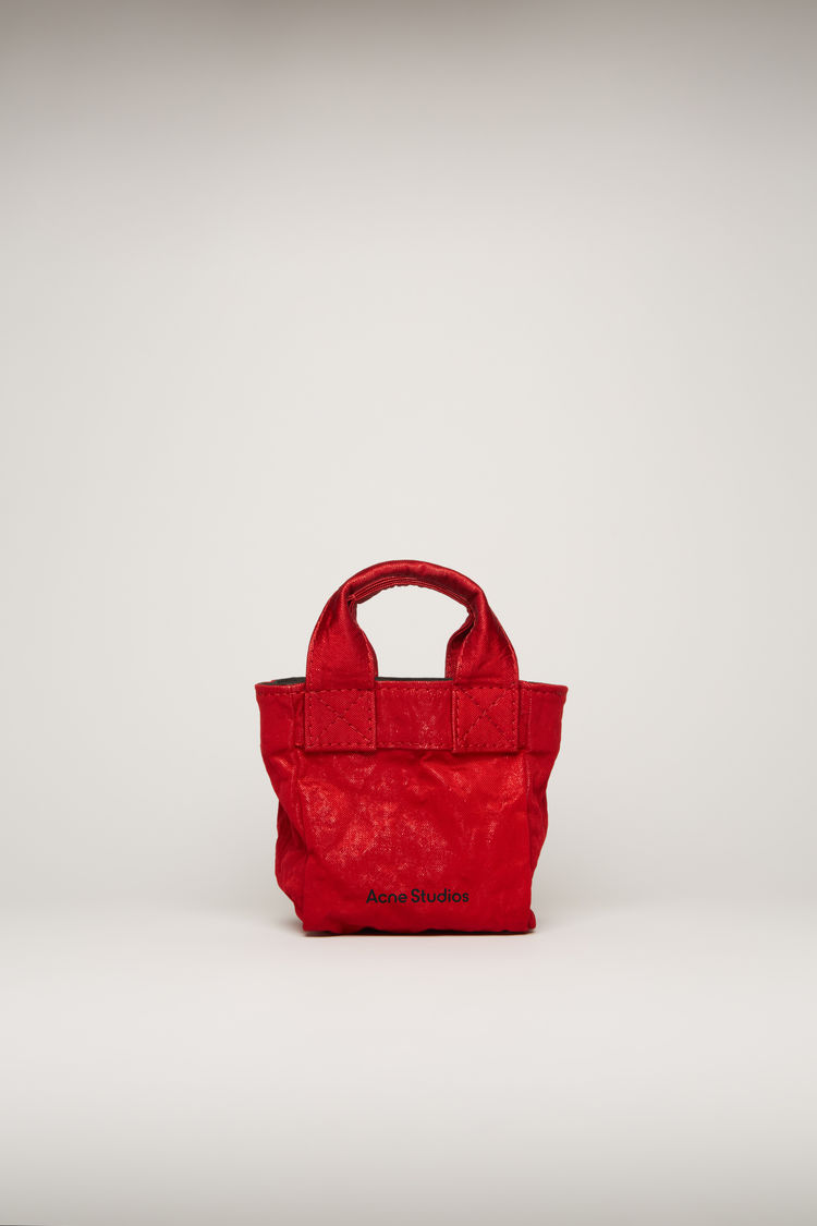 dark red tote bag