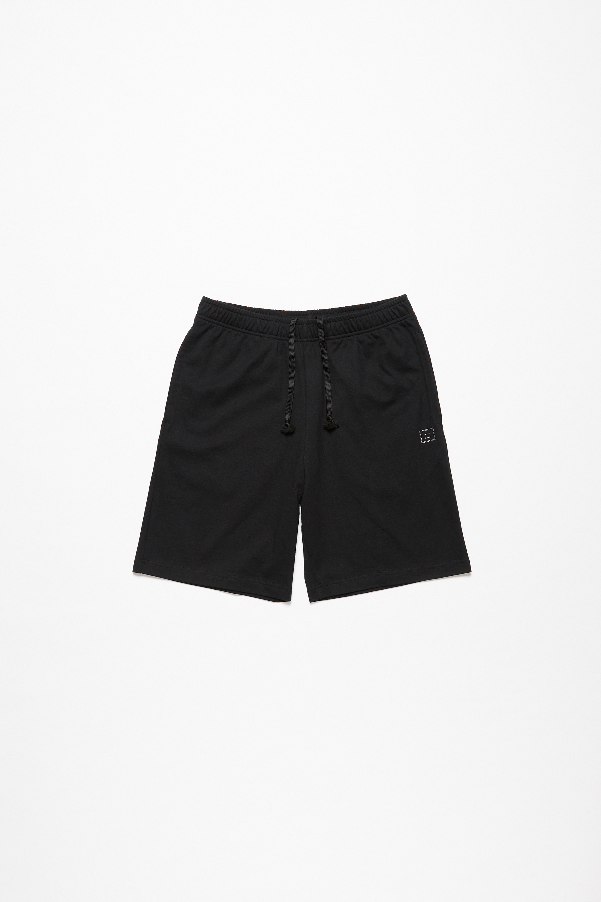 Shop Acne Studios Bedruckte Sweat-shorts In Black