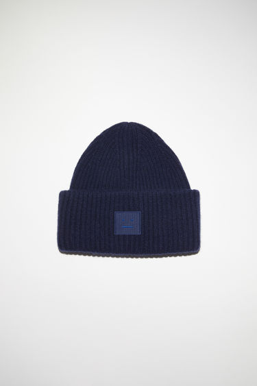 beanie with square face logo