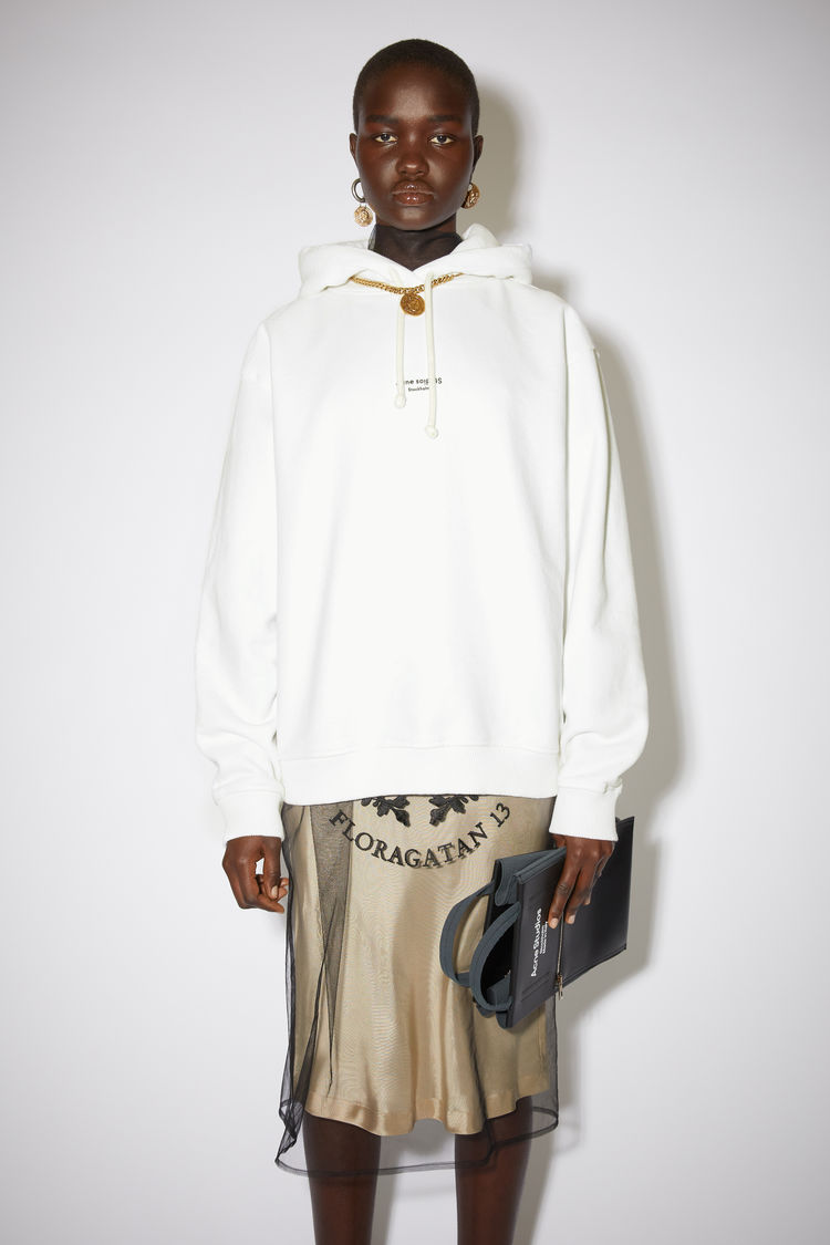 acne studios white hoodie