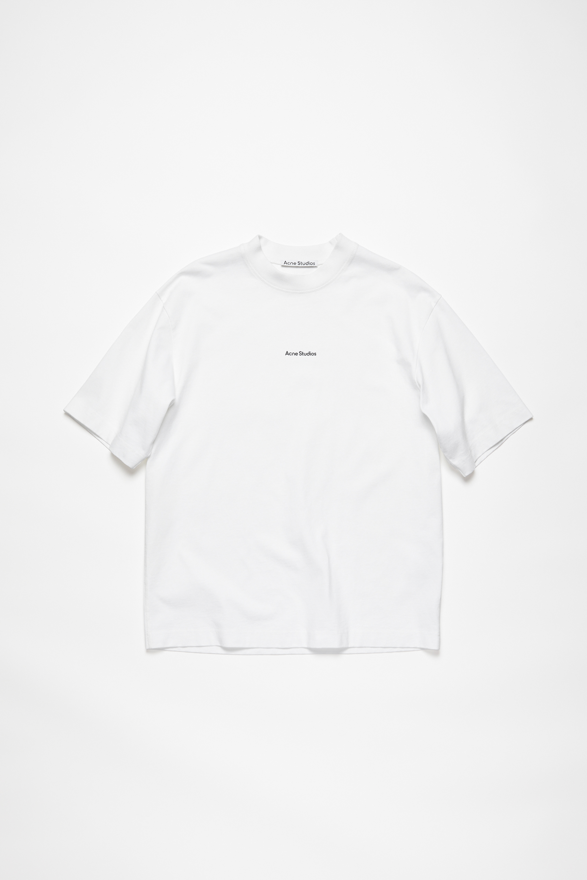 Acne Studios Logo T-shirt In Optisches Weiss