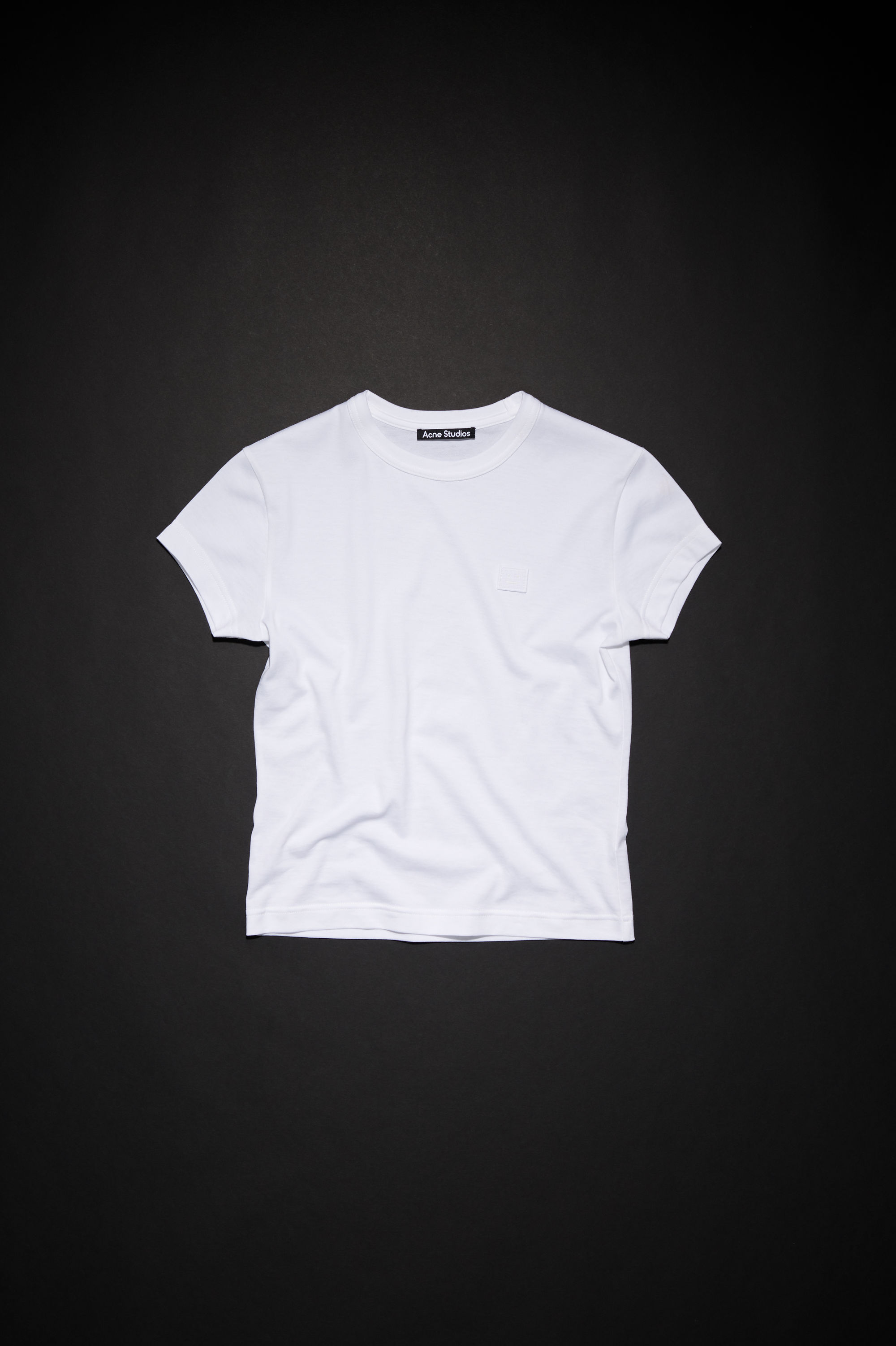 Acne Studios Crew Neck T-shirt In Optisches Weiss