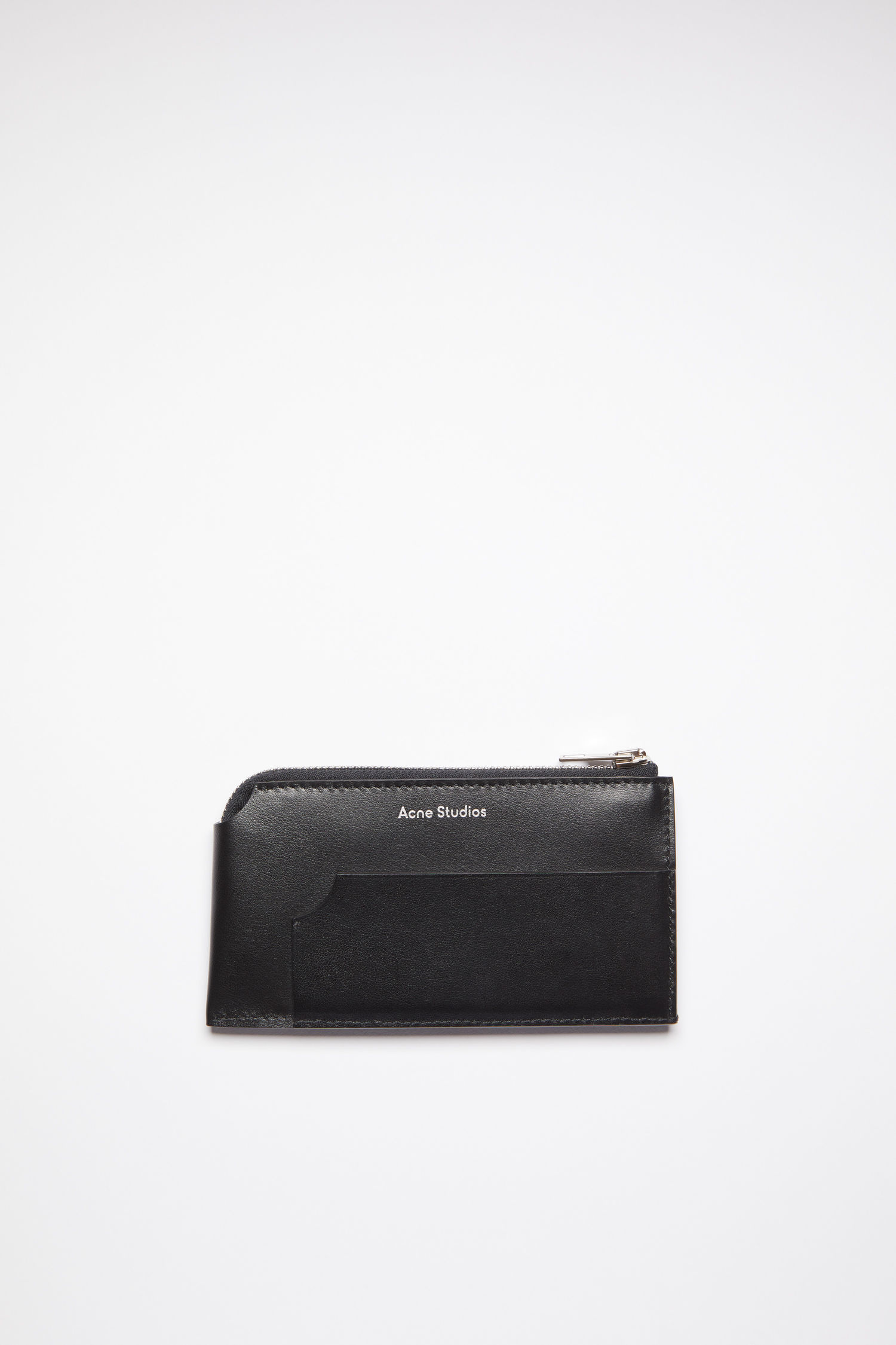 Acne Studios - Leather zip wallet - Black